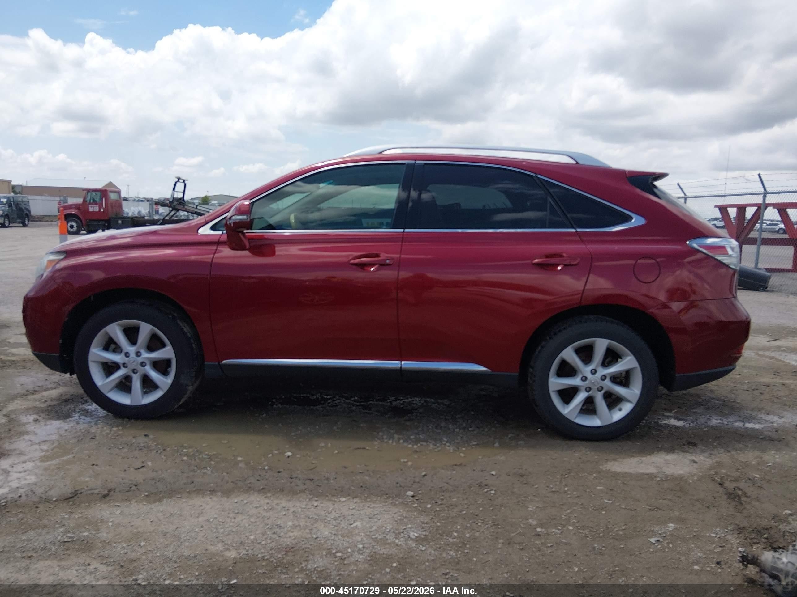 2012 Lexus Rx 350   Red vin: 2T2ZK1BA7CC073322