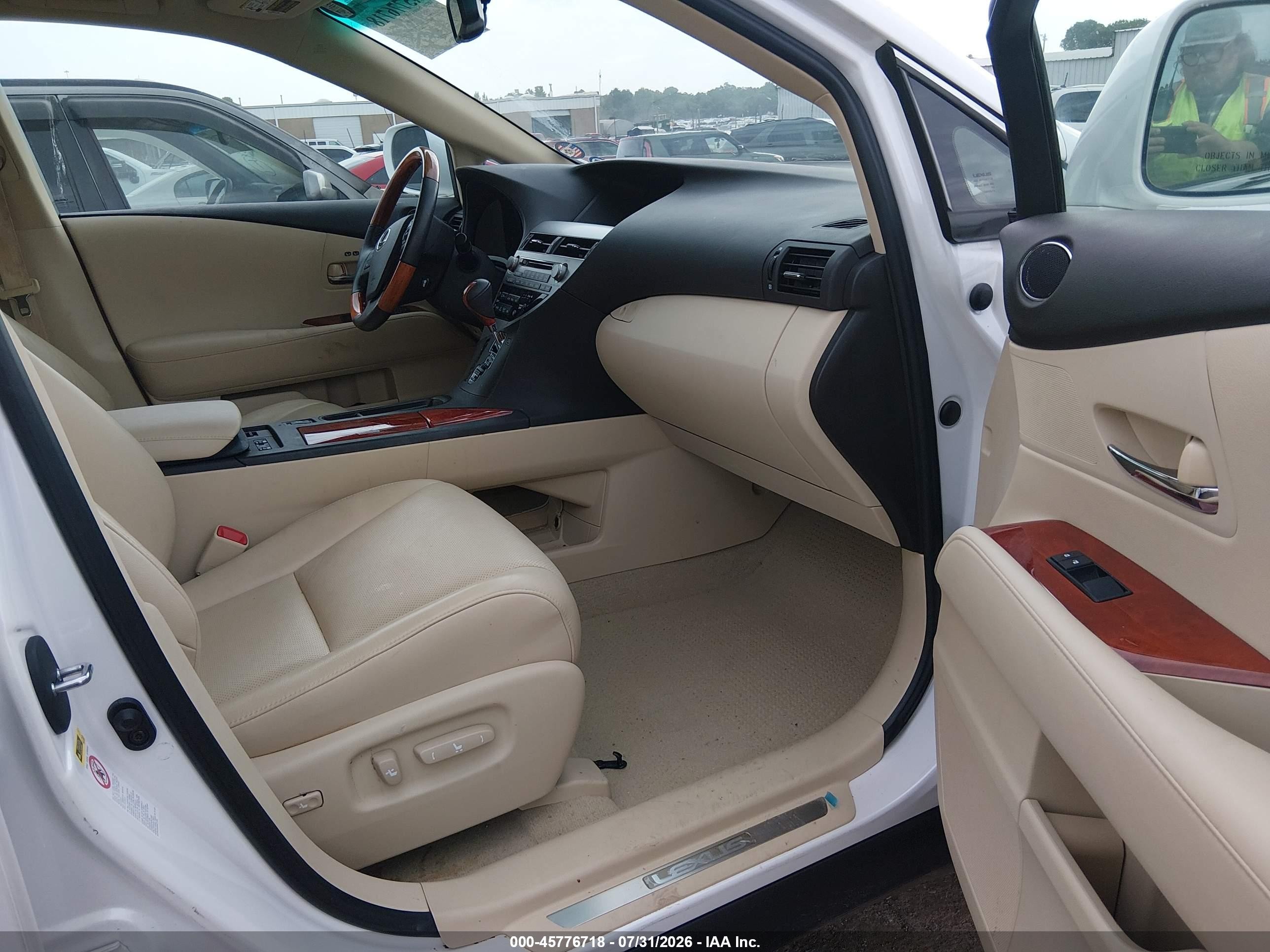 2012 Lexus Rx 350   White vin: 2T2ZK1BA7CC084661