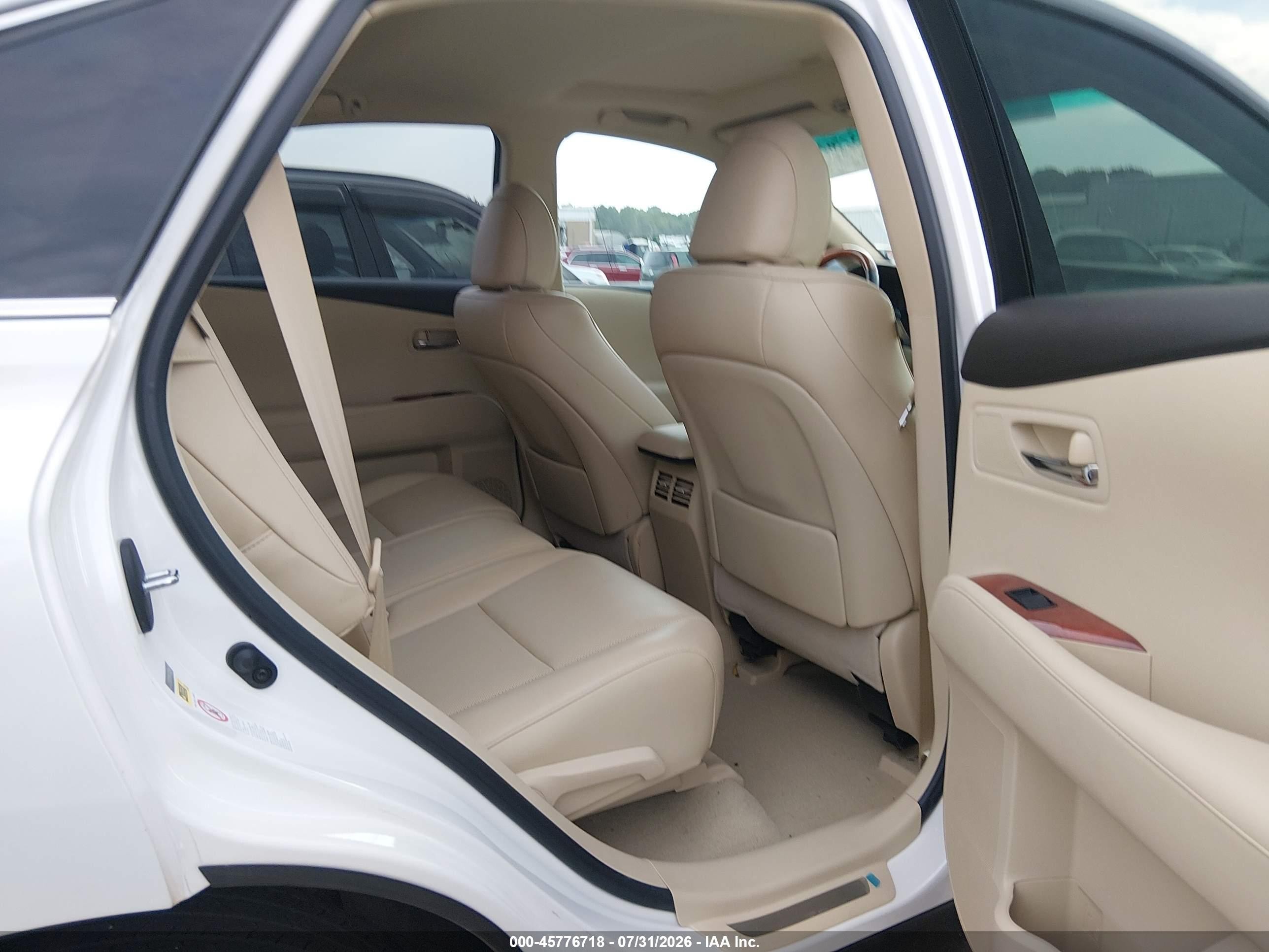 2012 Lexus Rx 350   White vin: 2T2ZK1BA7CC084661