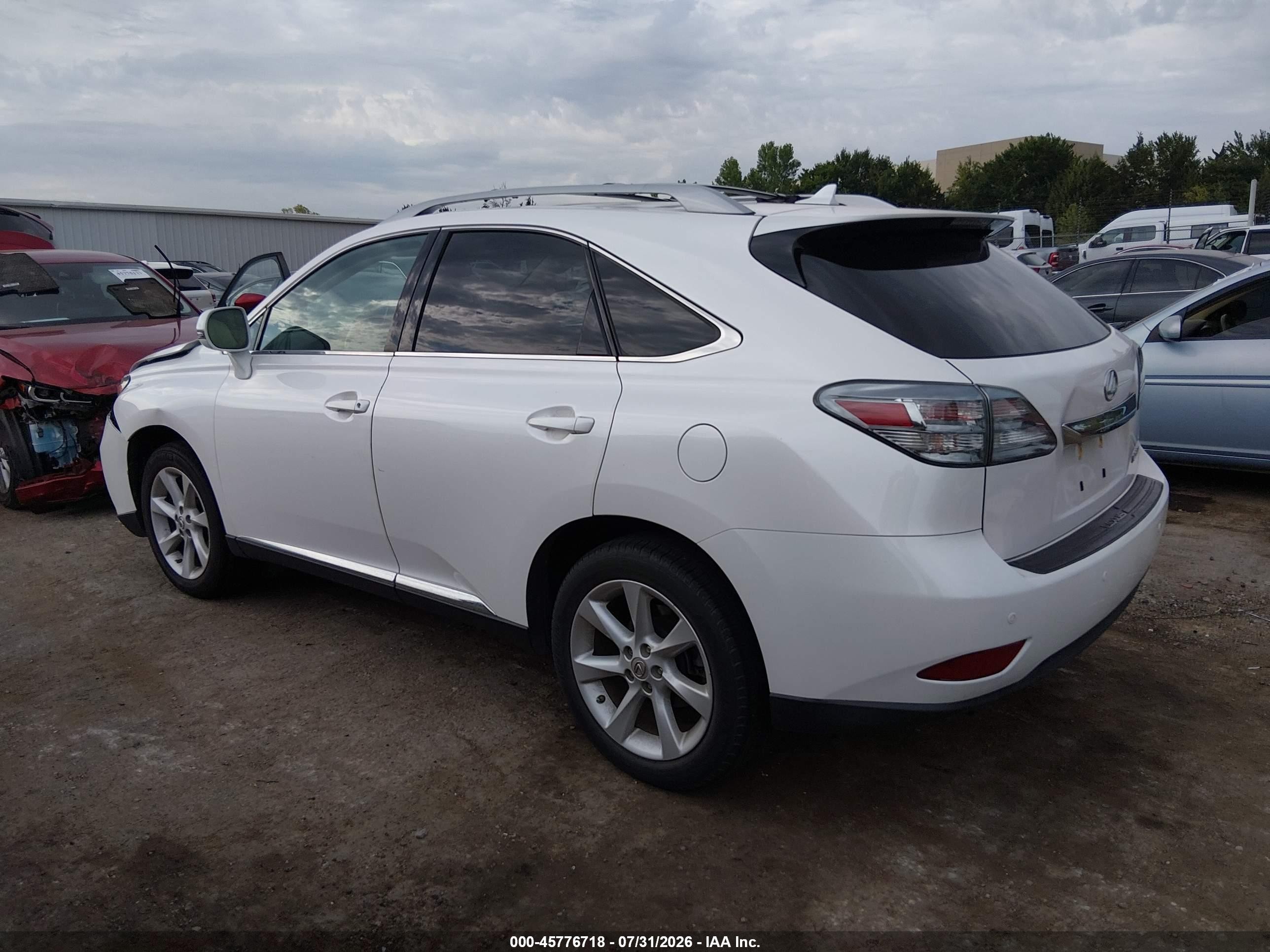 2012 Lexus Rx 350   White vin: 2T2ZK1BA7CC084661