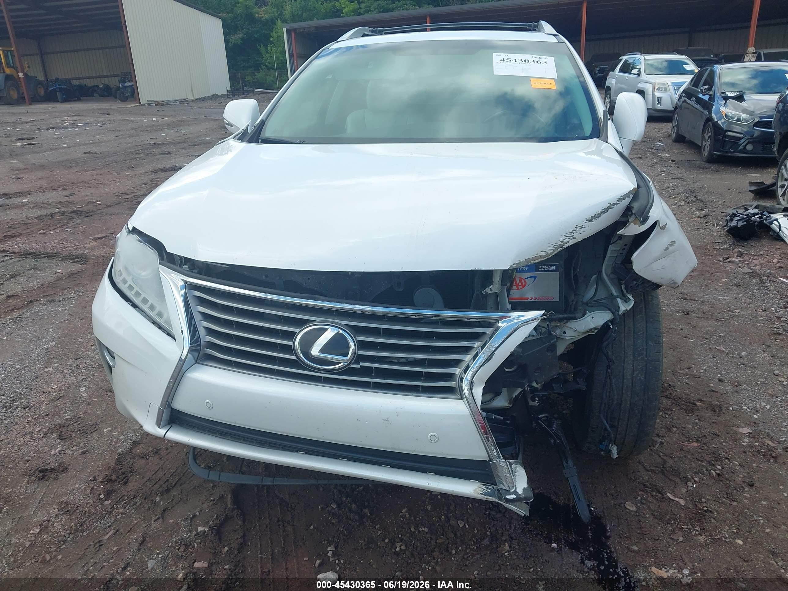 2013 Lexus Rx 350   White vin: 2T2ZK1BA7DC088890