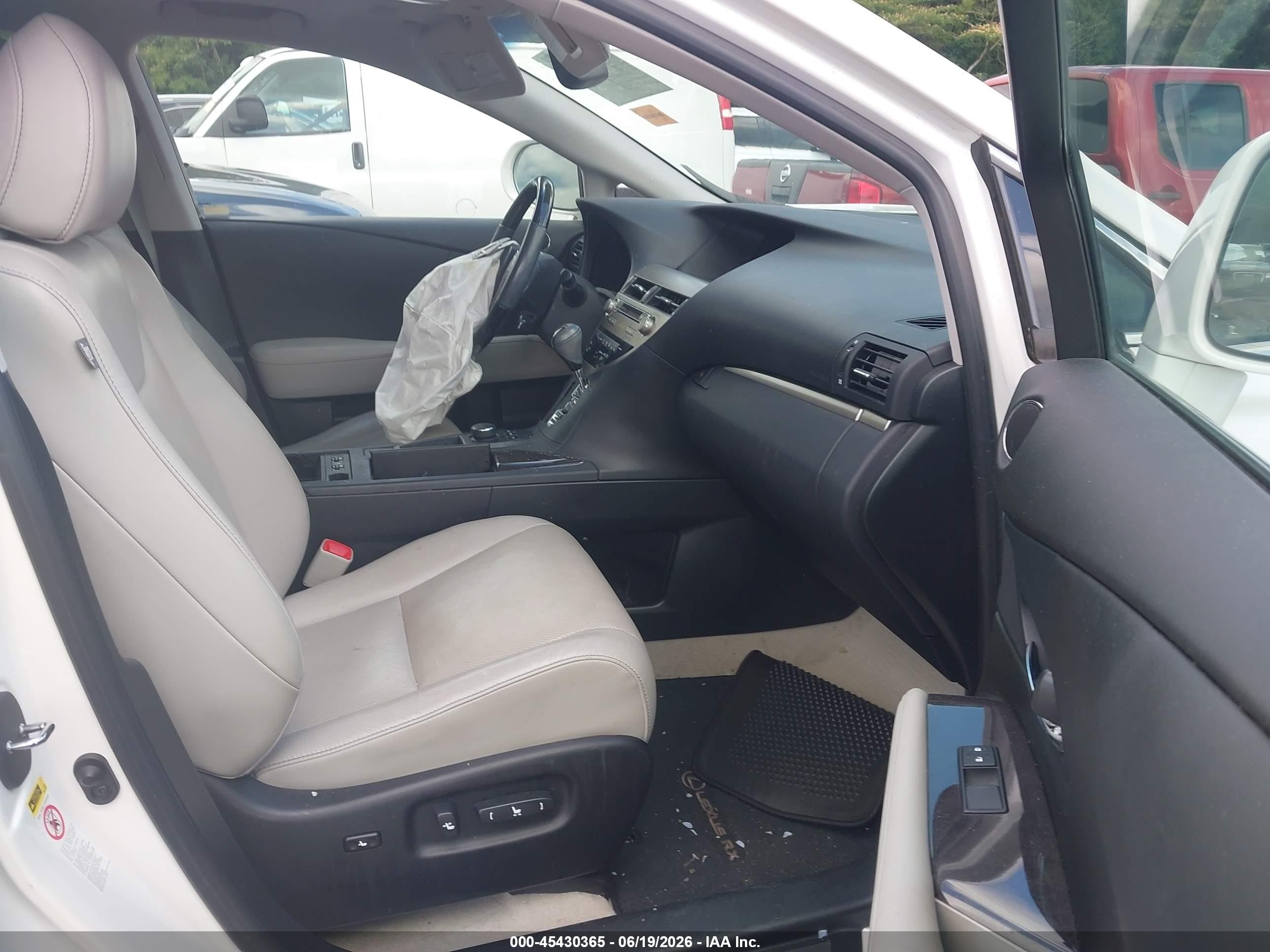 2013 Lexus Rx 350   White vin: 2T2ZK1BA7DC088890