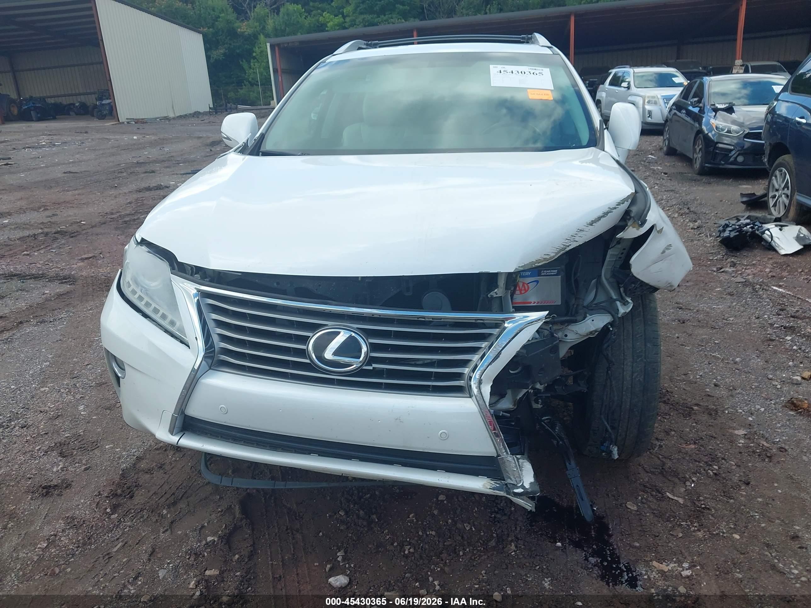 2013 Lexus Rx 350   White vin: 2T2ZK1BA7DC088890