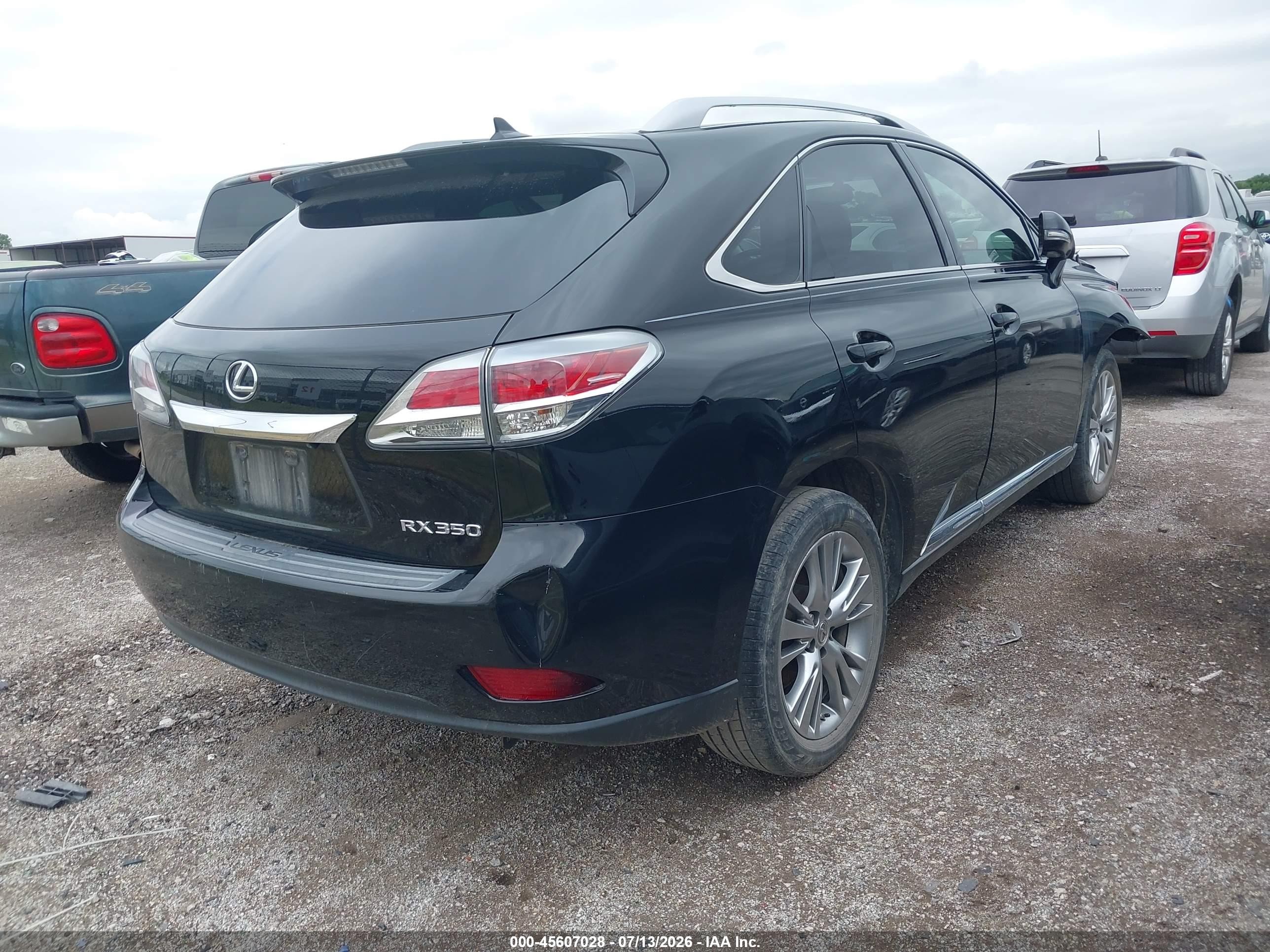 2013 Lexus Rx 350   Black vin: 2T2ZK1BA7DC092793