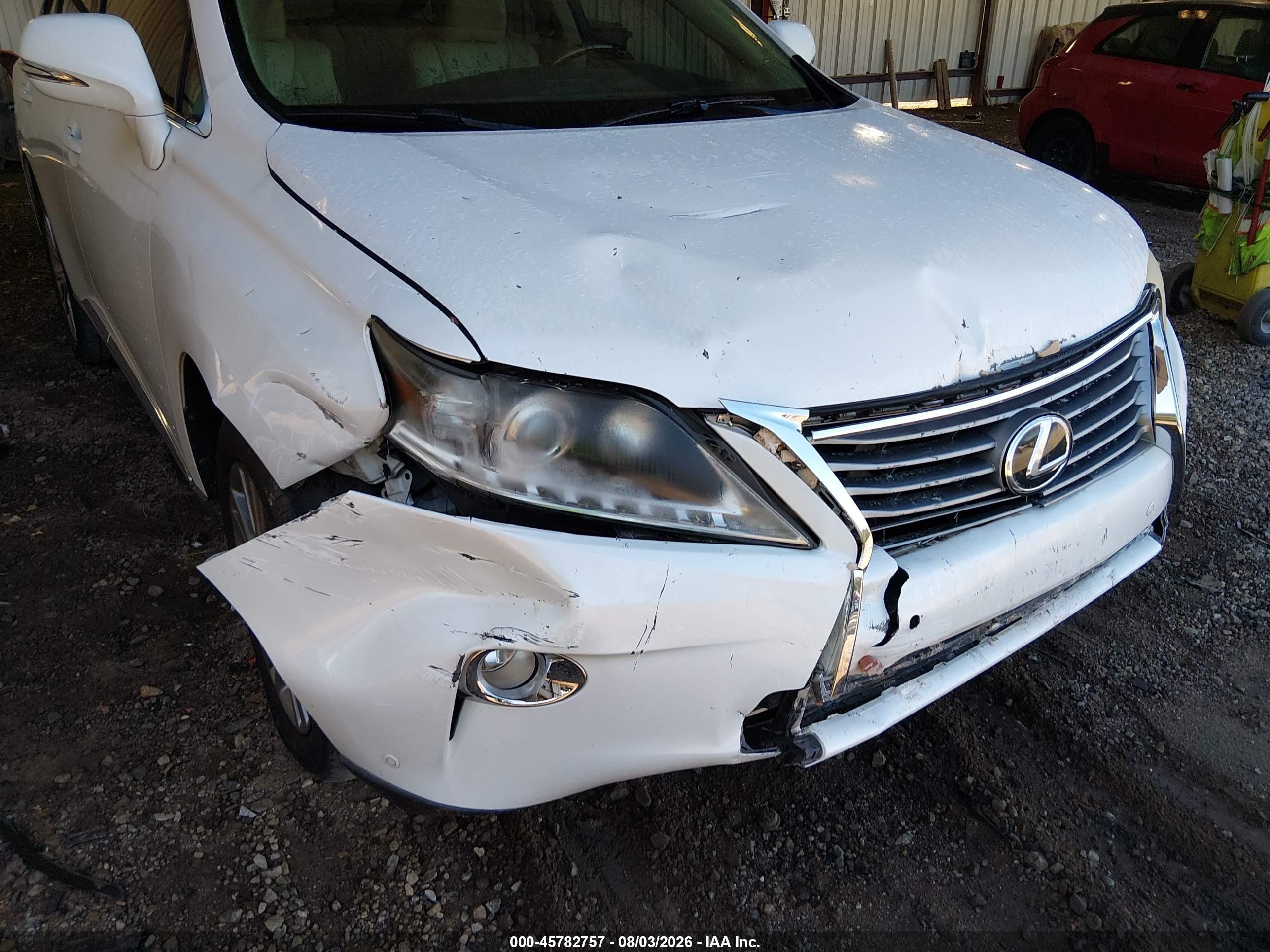 2013 Lexus Rx 350 White vin: 2T2ZK1BA7DC115795