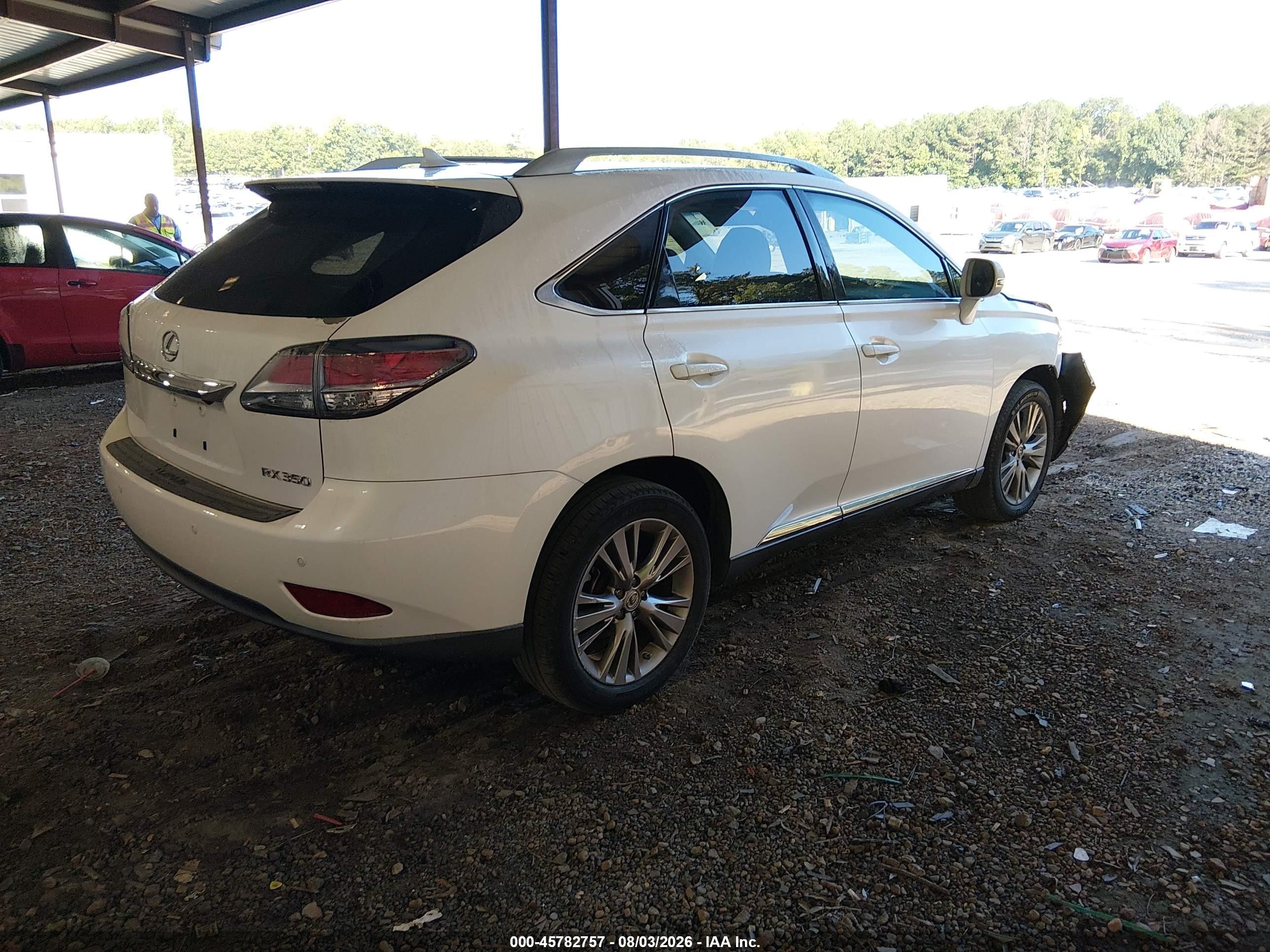 2013 Lexus Rx 350 White vin: 2T2ZK1BA7DC115795