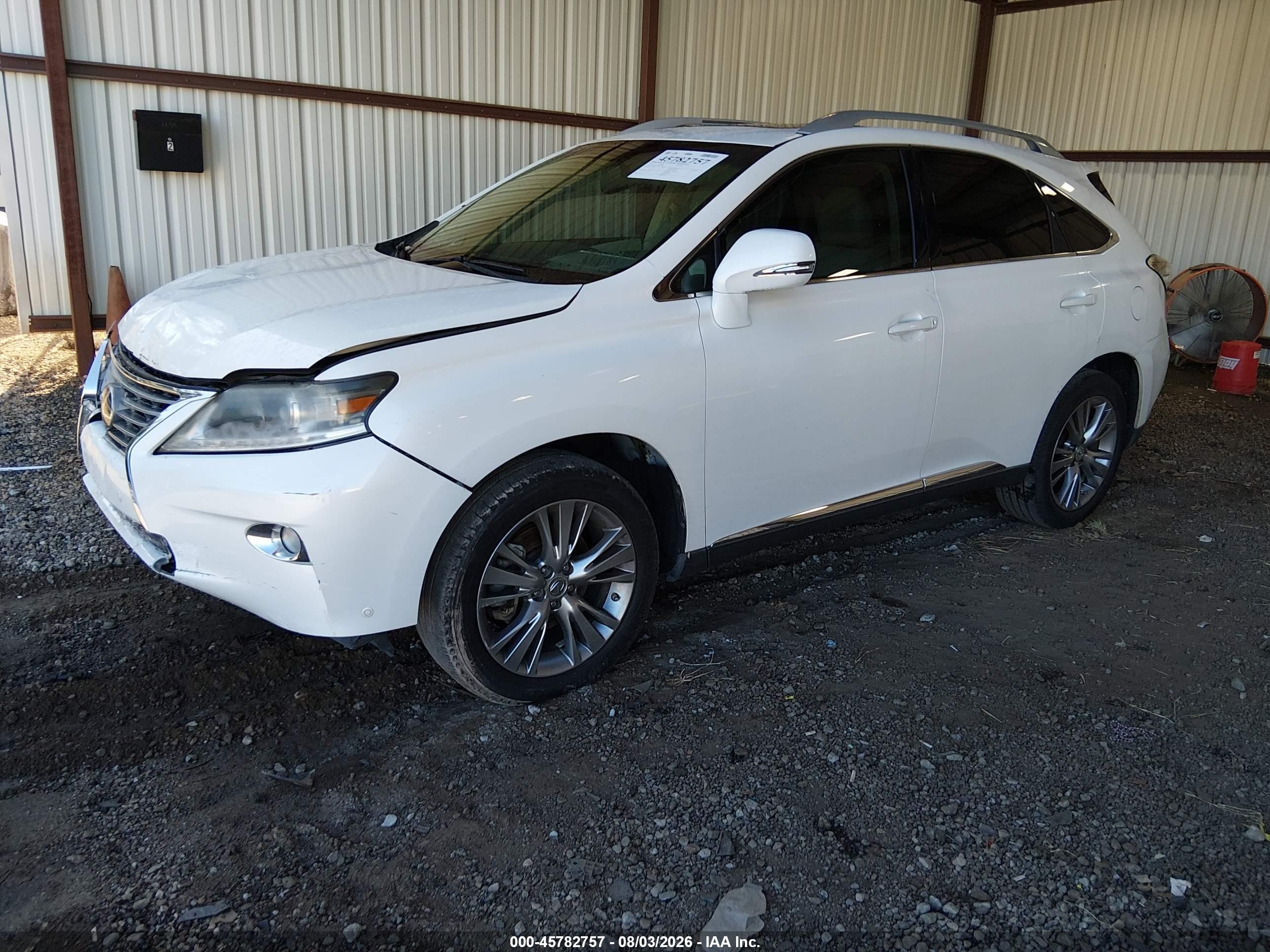2013 Lexus Rx 350 White vin: 2T2ZK1BA7DC115795