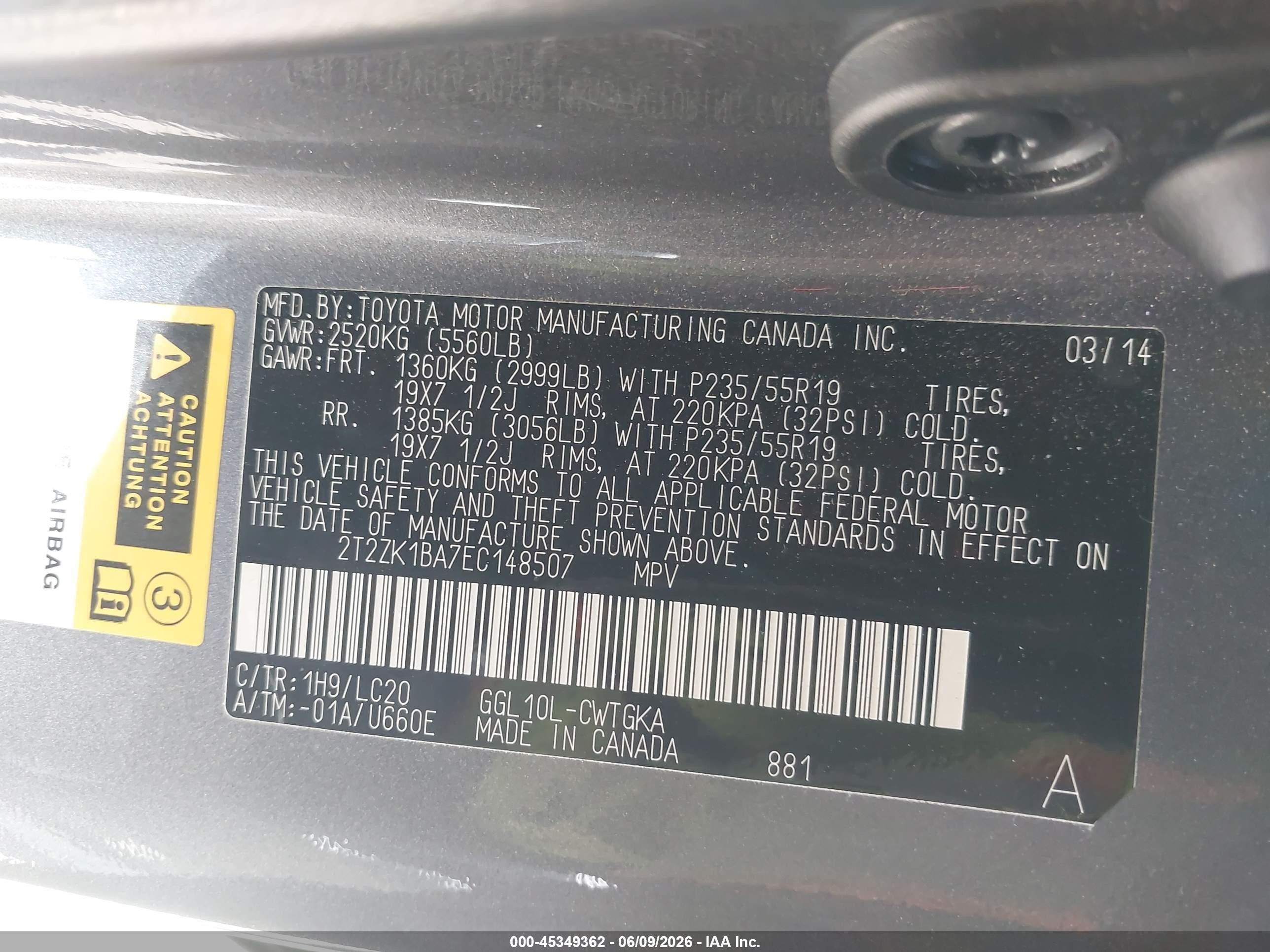 2014 Lexus Rx 350   Gray vin: 2T2ZK1BA7EC148507