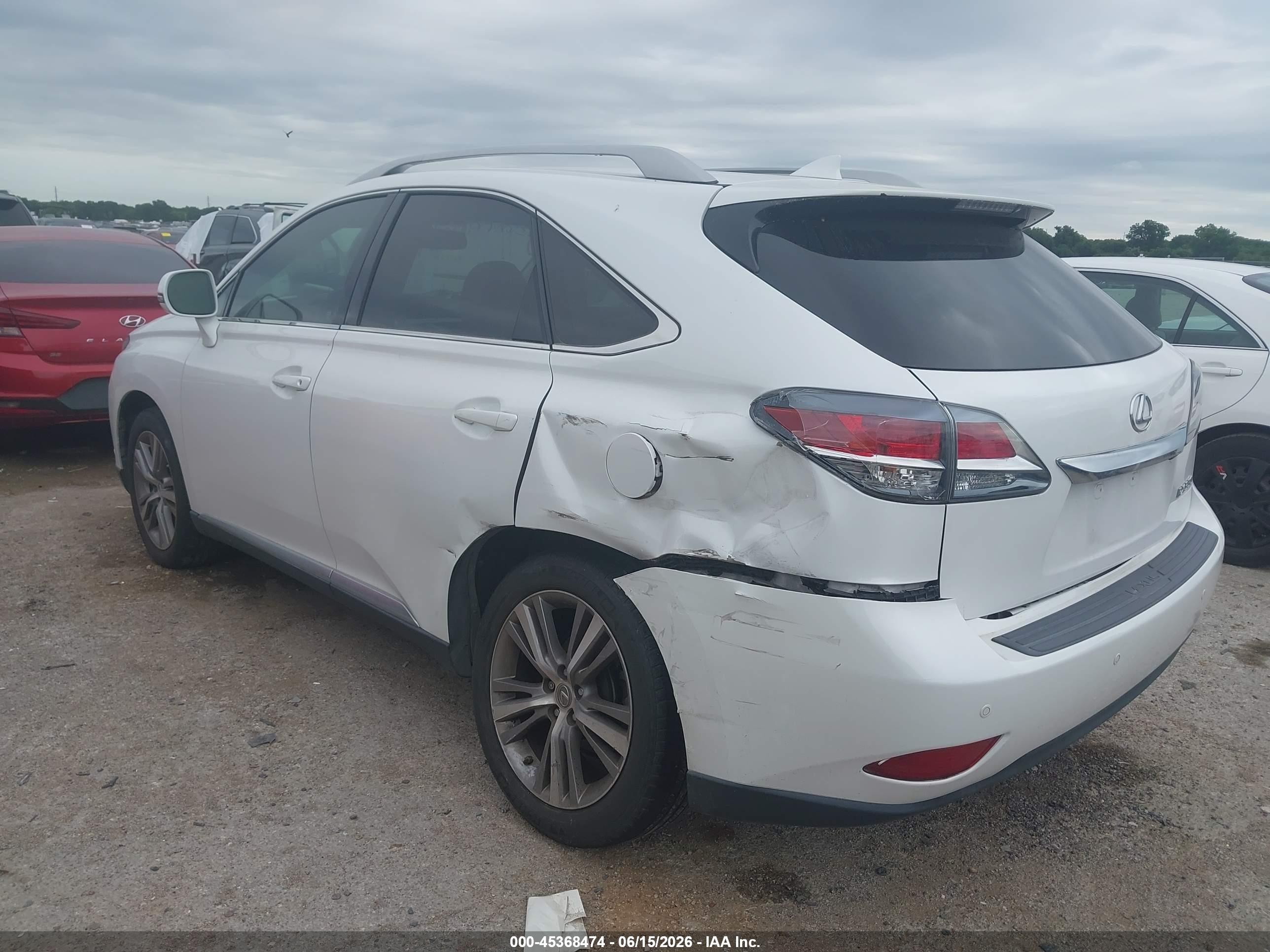 2015 Lexus Rx 350   White vin: 2T2ZK1BA7FC154020