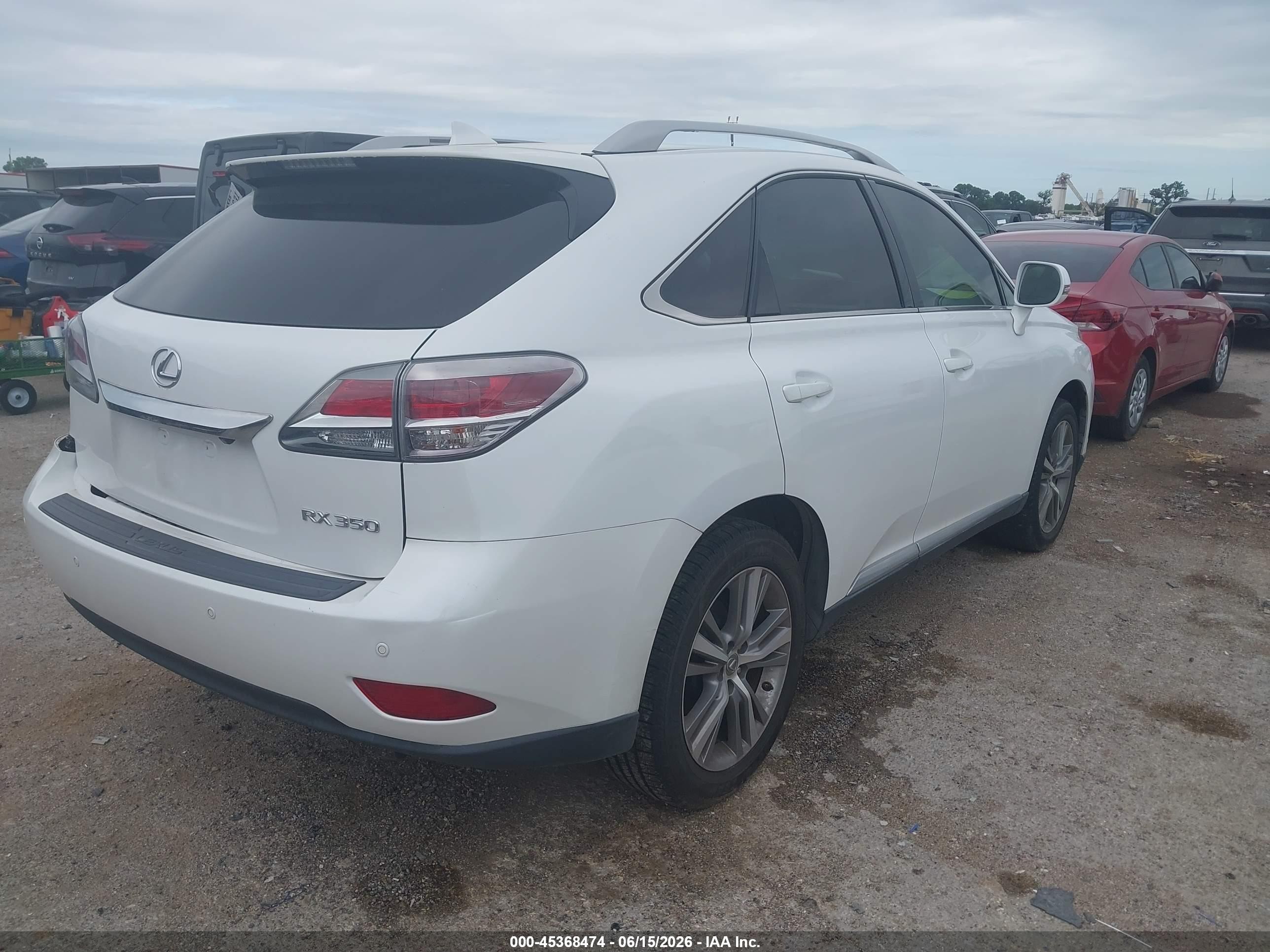 2015 Lexus Rx 350   White vin: 2T2ZK1BA7FC154020