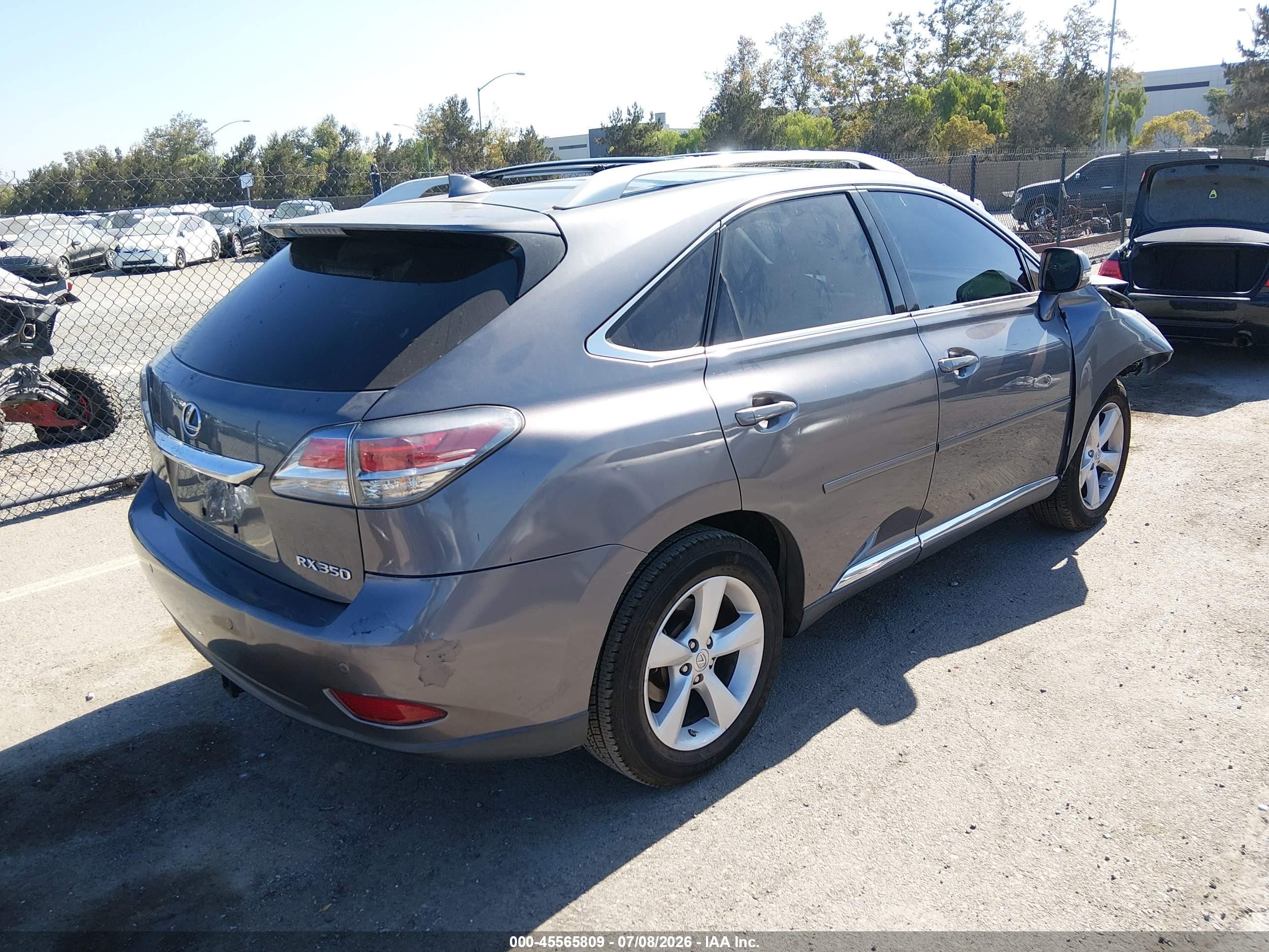 2015 Lexus Rx 350 Gray vin: 2T2ZK1BA7FC155779