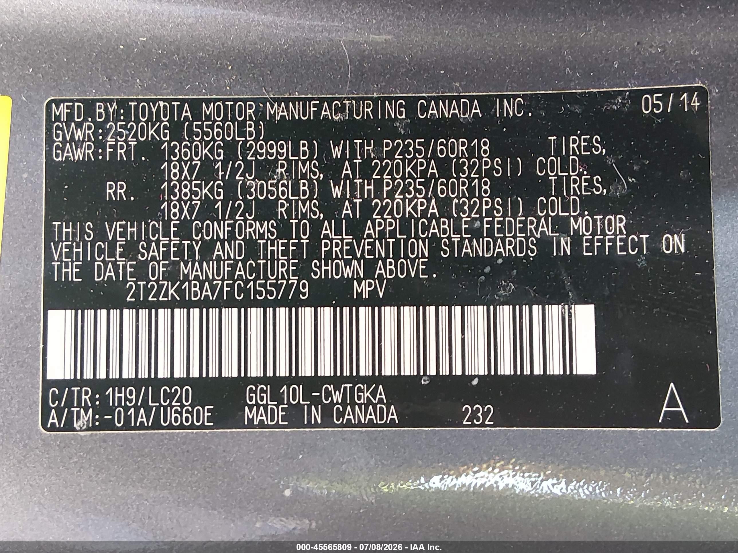 2015 Lexus Rx 350 Gray vin: 2T2ZK1BA7FC155779
