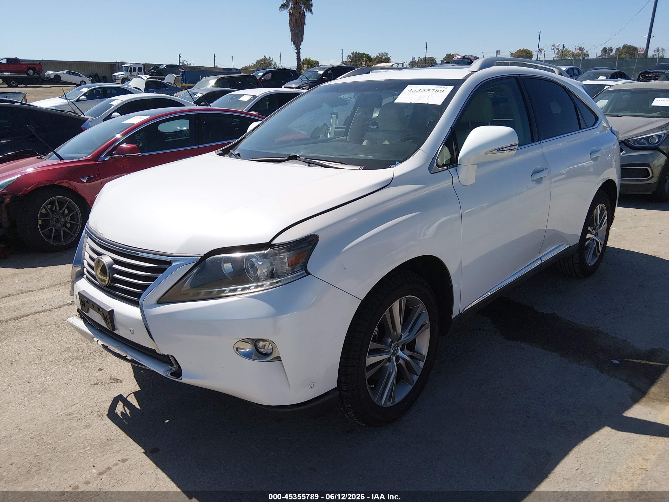 2015 Lexus Rx 350 White vin: 2T2ZK1BA7FC164420
