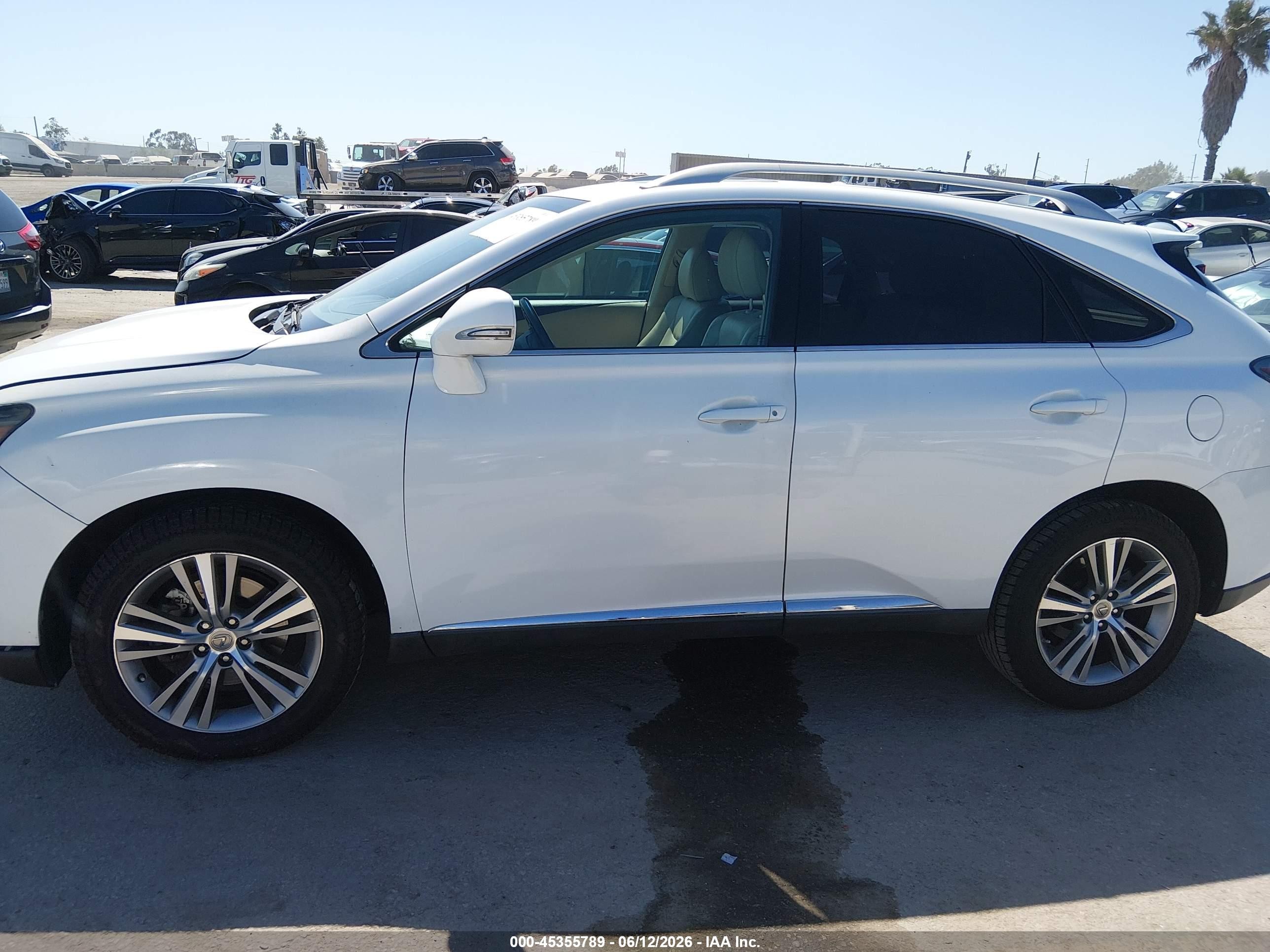 2015 Lexus Rx 350 White vin: 2T2ZK1BA7FC164420