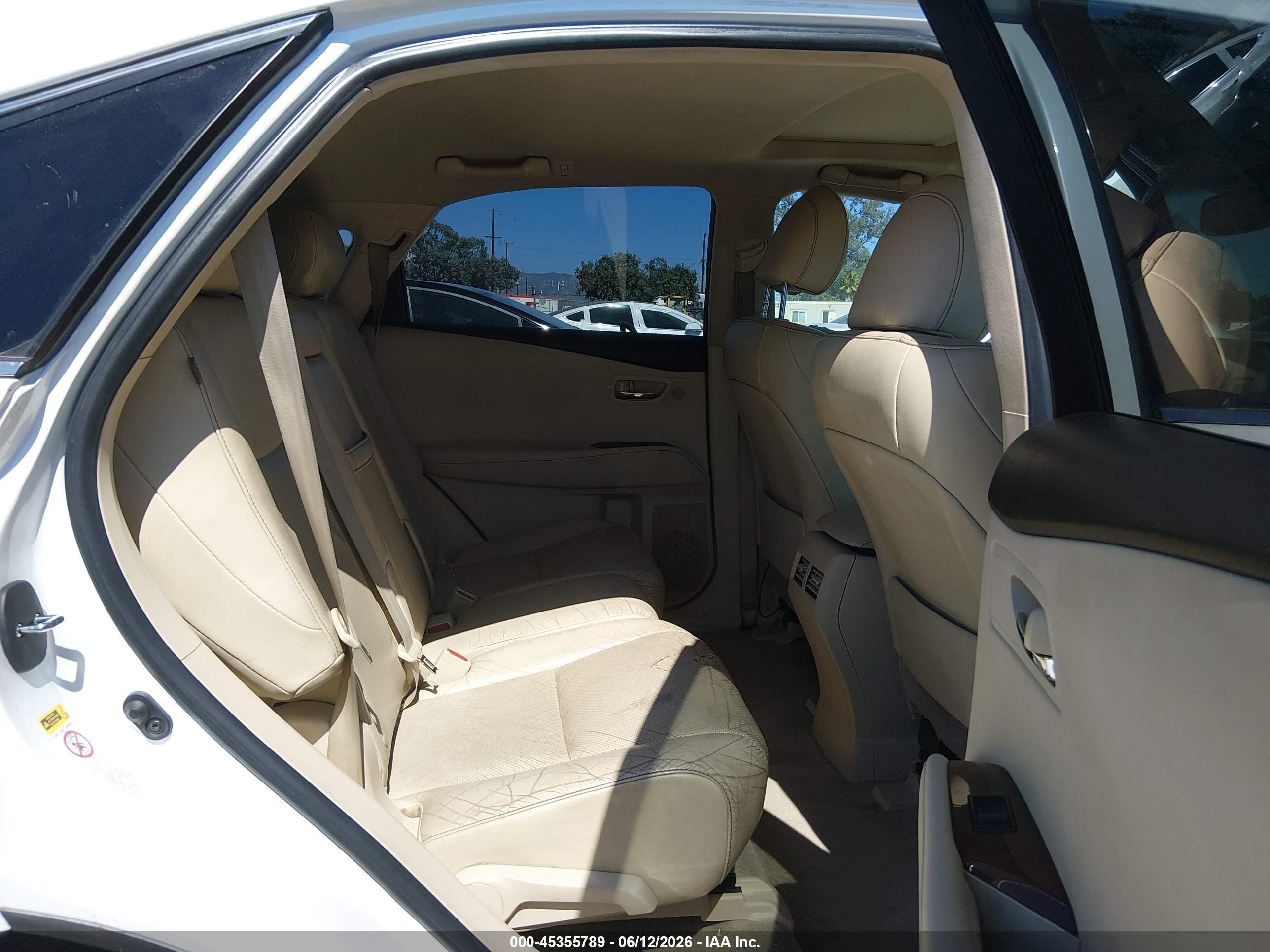2015 Lexus Rx 350 White vin: 2T2ZK1BA7FC164420