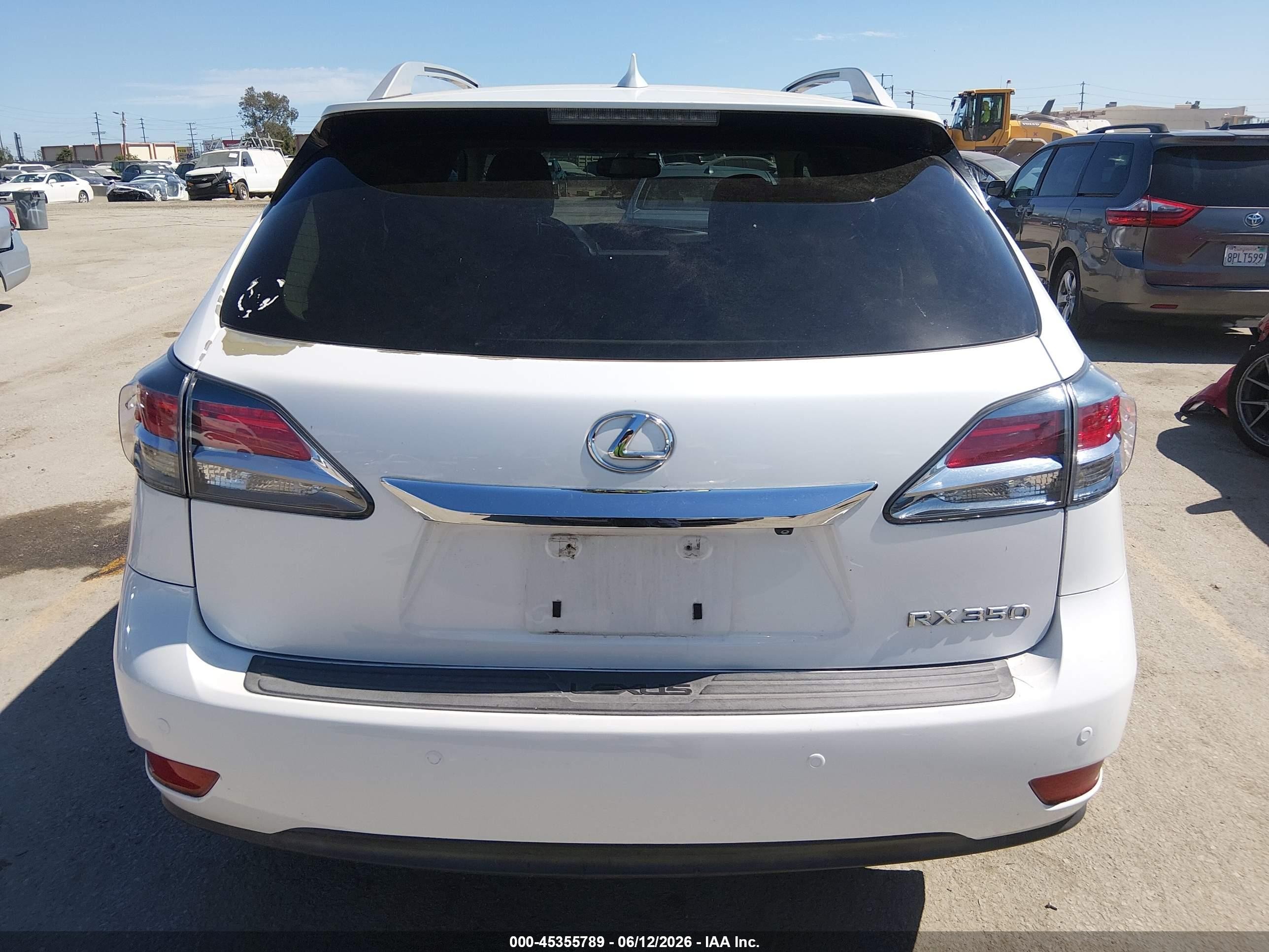 2015 Lexus Rx 350 White vin: 2T2ZK1BA7FC164420