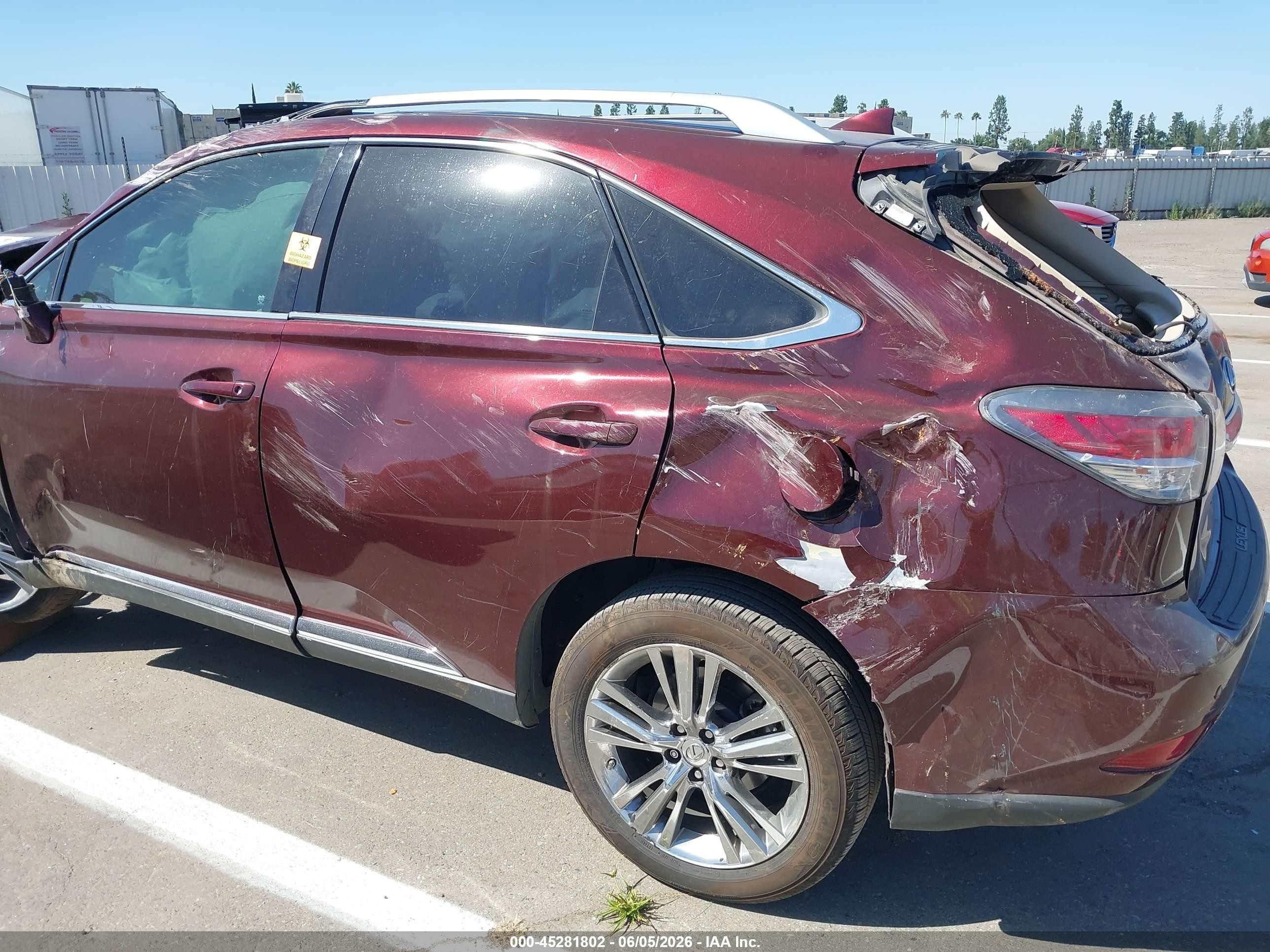2015 Lexus Rx 350   Burgundy vin: 2T2ZK1BA7FC189494