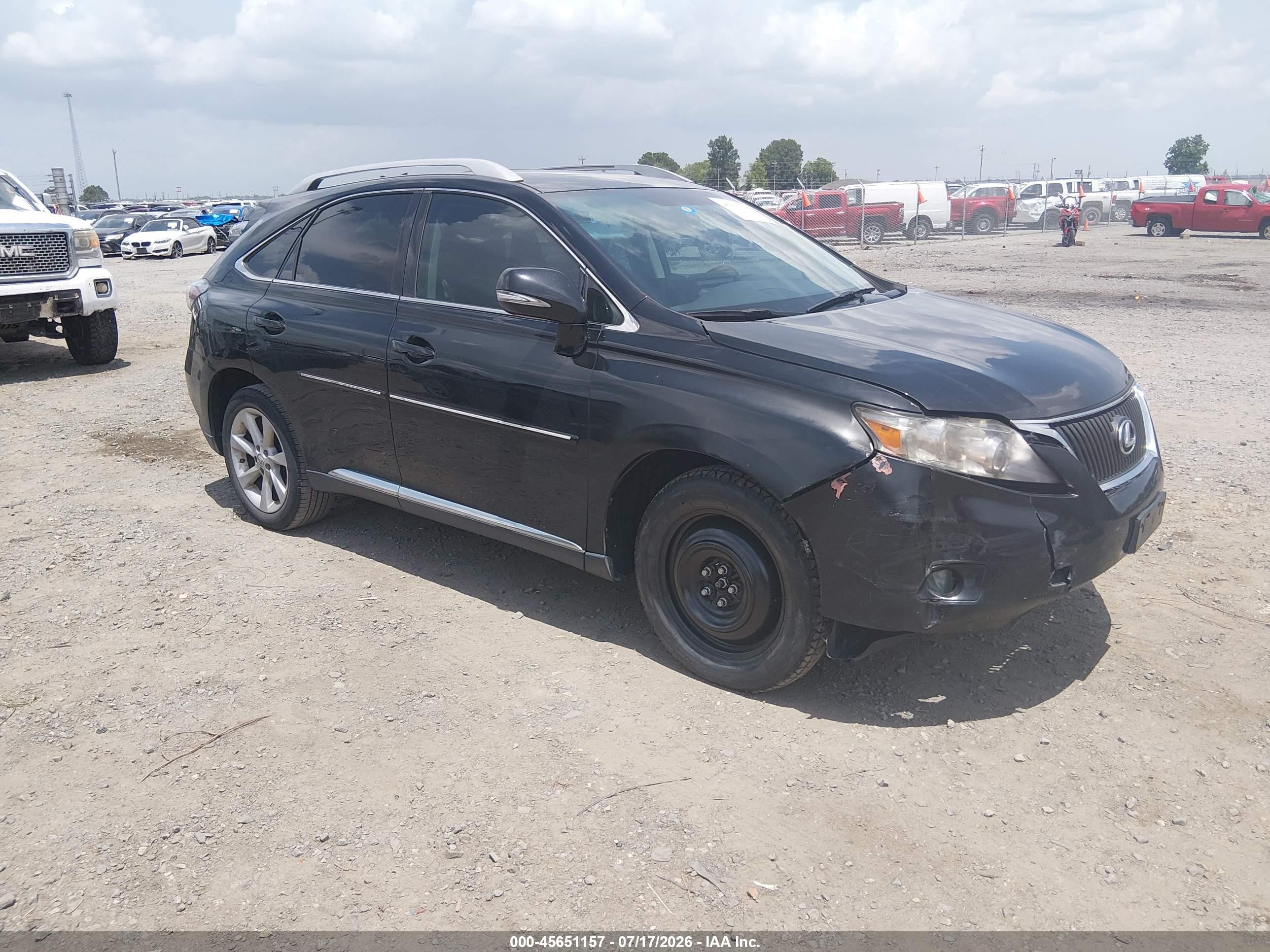 2010 Lexus Rx 350   Black vin: 2T2ZK1BA8AC003907