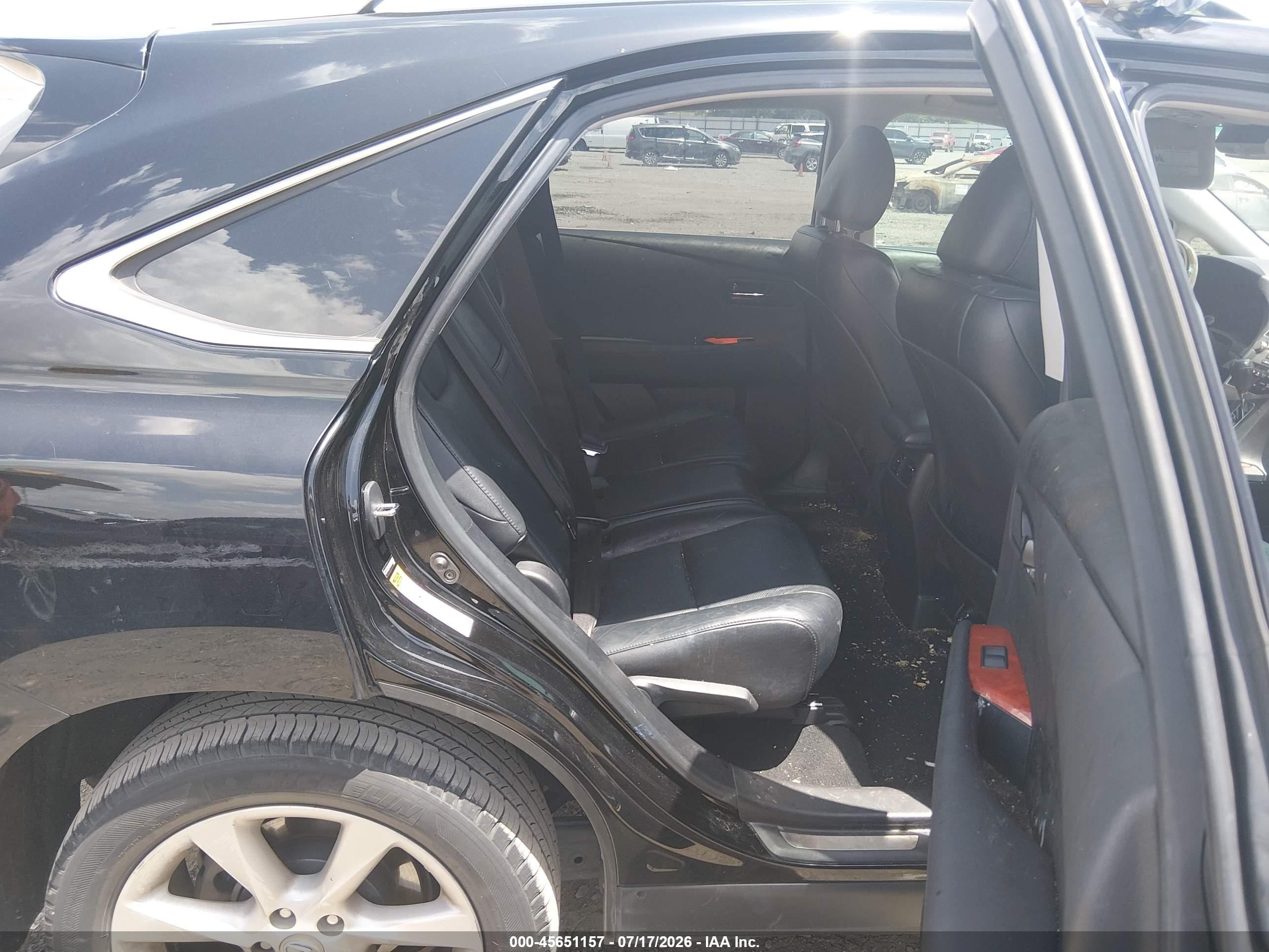 2010 Lexus Rx 350   Black vin: 2T2ZK1BA8AC003907