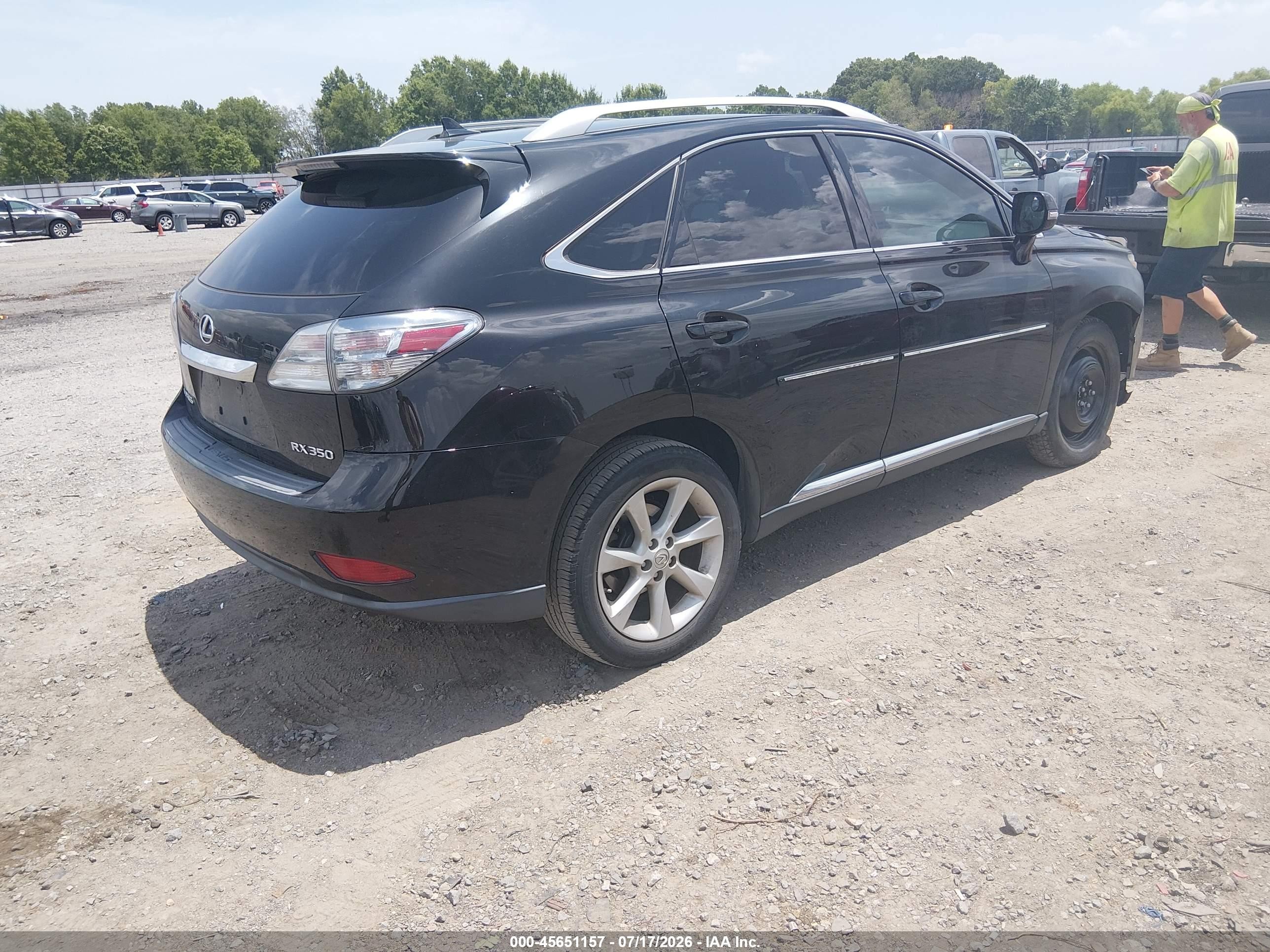 2010 Lexus Rx 350   Black vin: 2T2ZK1BA8AC003907