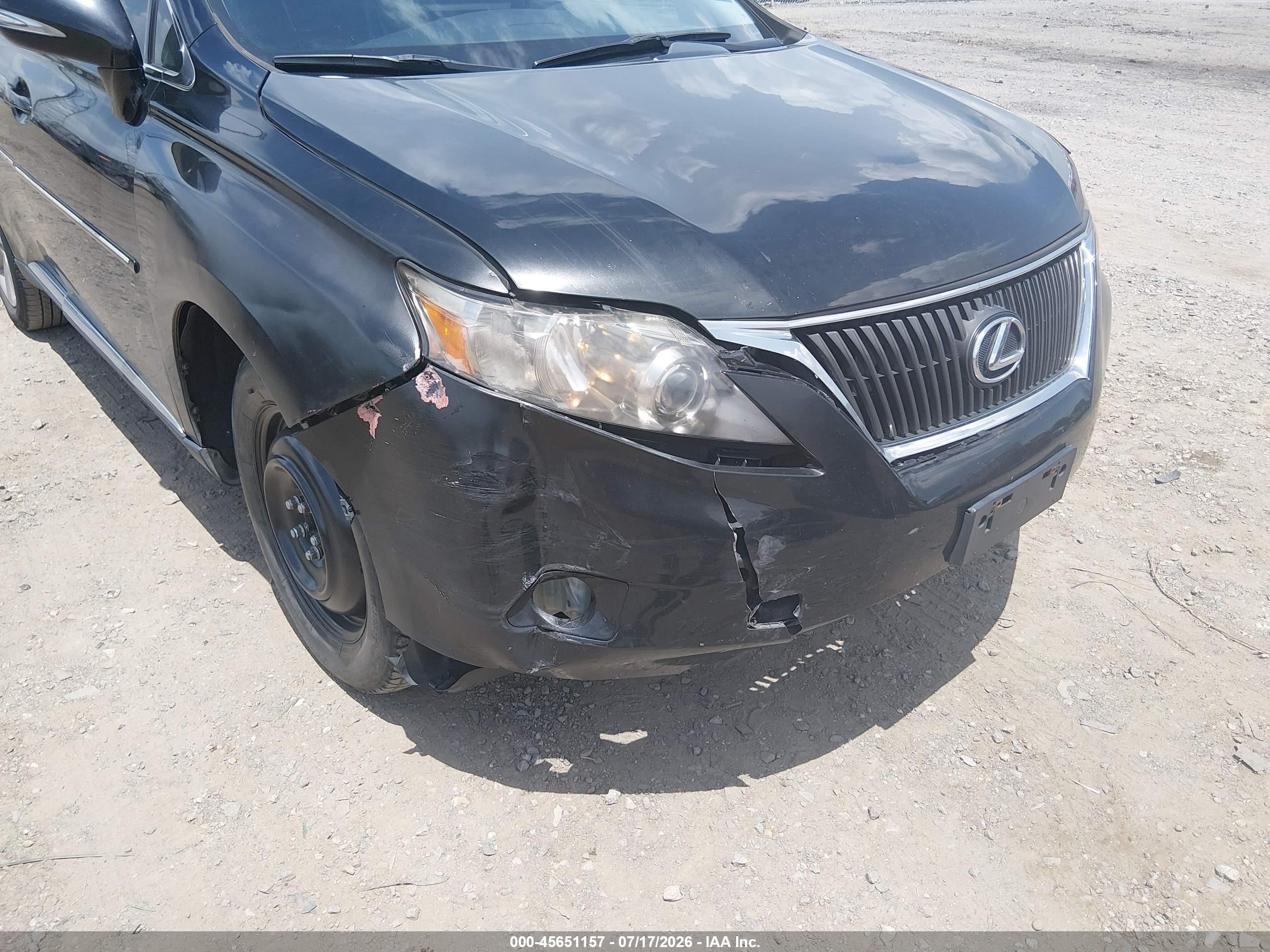 2010 Lexus Rx 350   Black vin: 2T2ZK1BA8AC003907
