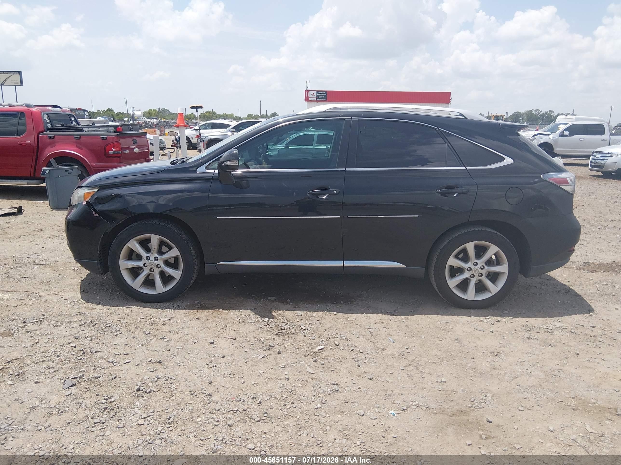 2010 Lexus Rx 350   Black vin: 2T2ZK1BA8AC003907