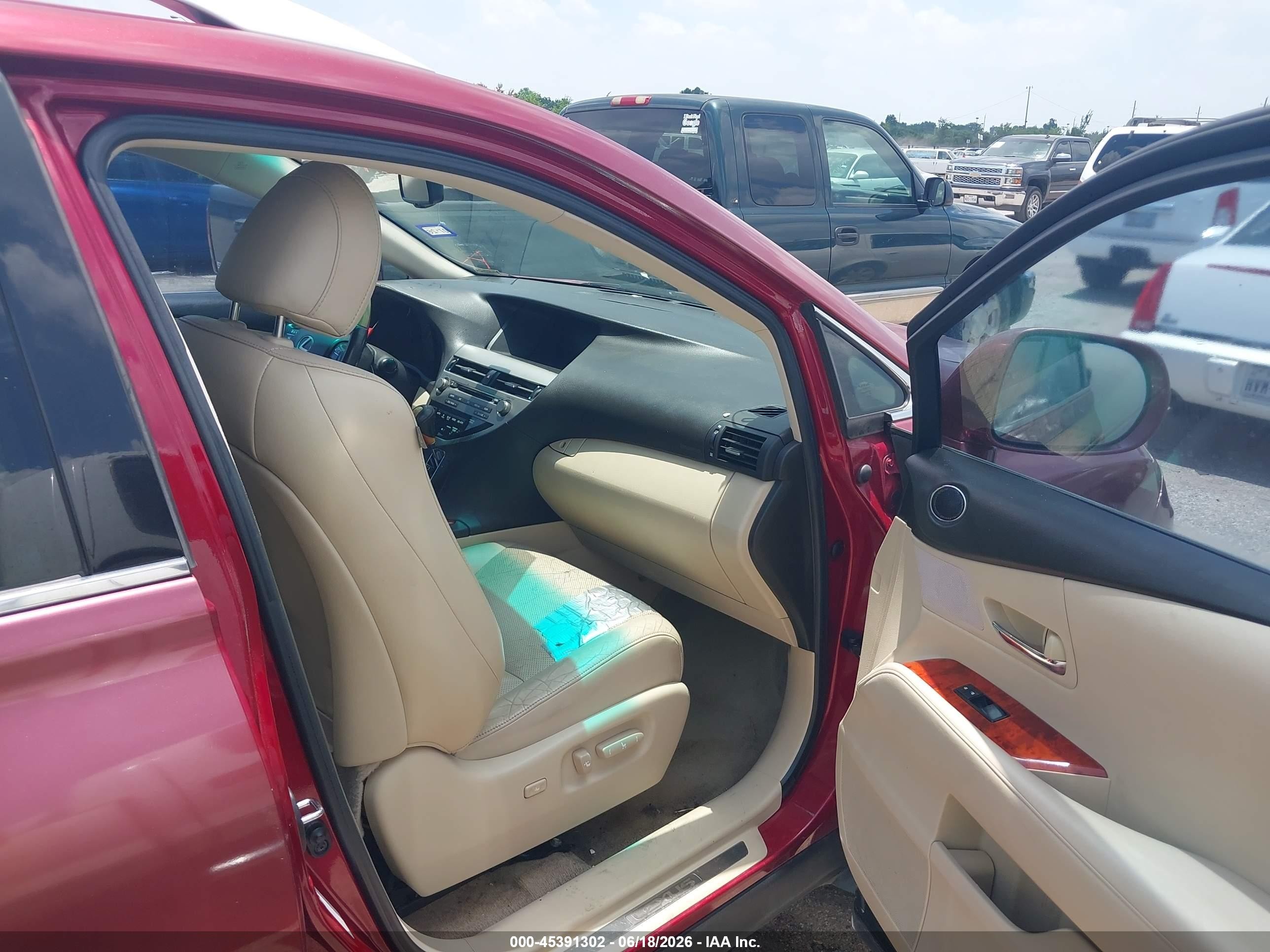 2010 Lexus Rx 350   Red vin: 2T2ZK1BA8AC007536