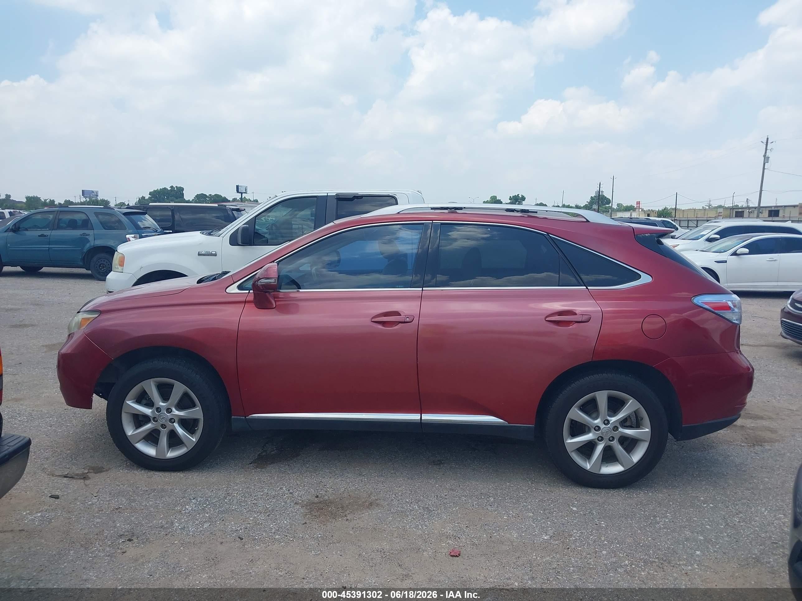 2010 Lexus Rx 350   Red vin: 2T2ZK1BA8AC007536
