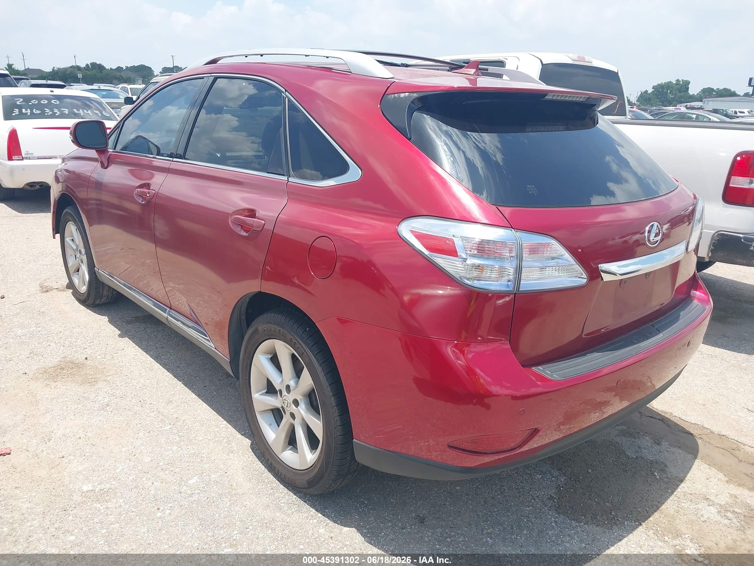 2010 Lexus Rx 350   Red vin: 2T2ZK1BA8AC007536