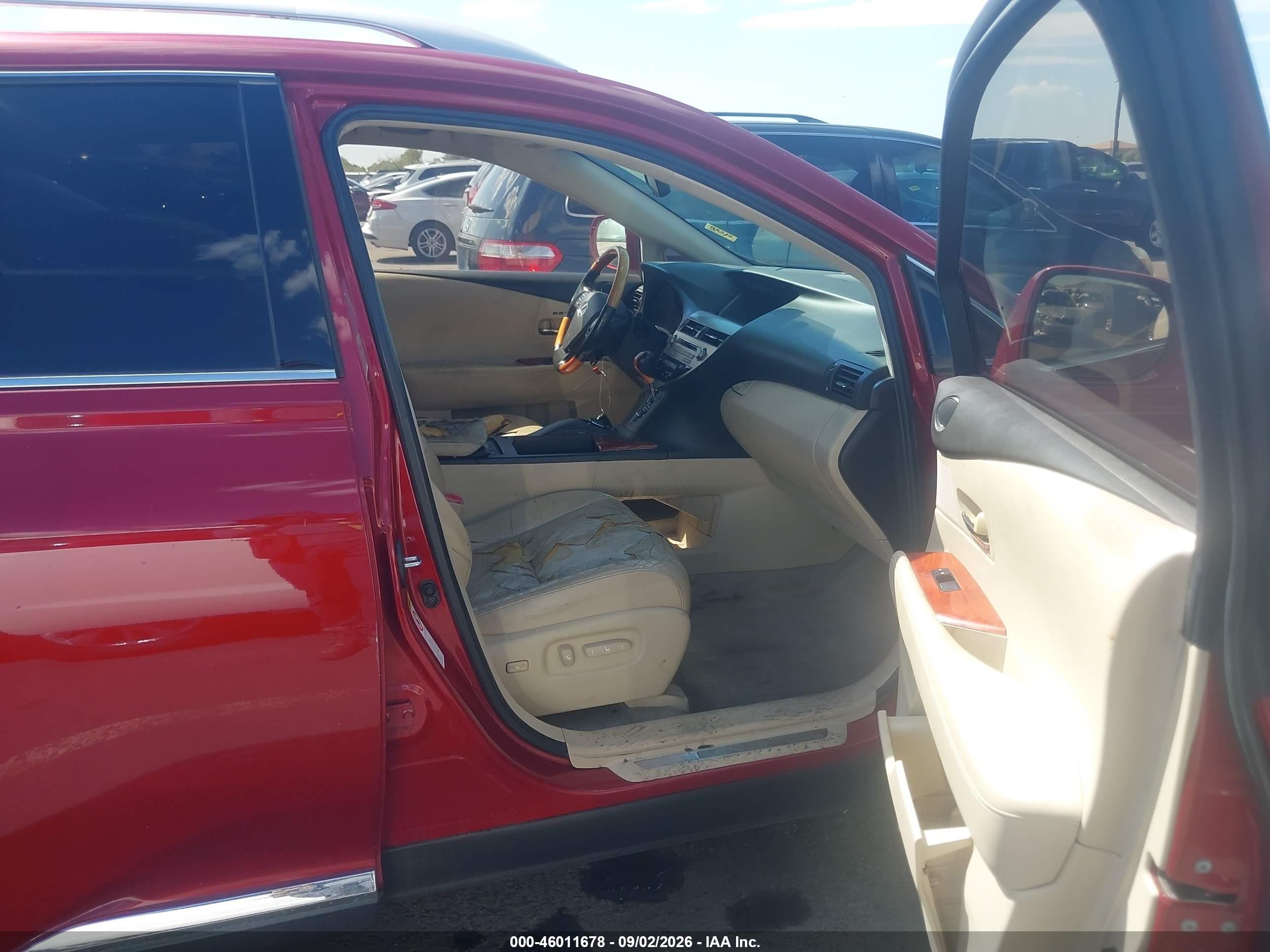 2010 Lexus Rx 350 Red vin: 2T2ZK1BA8AC011179