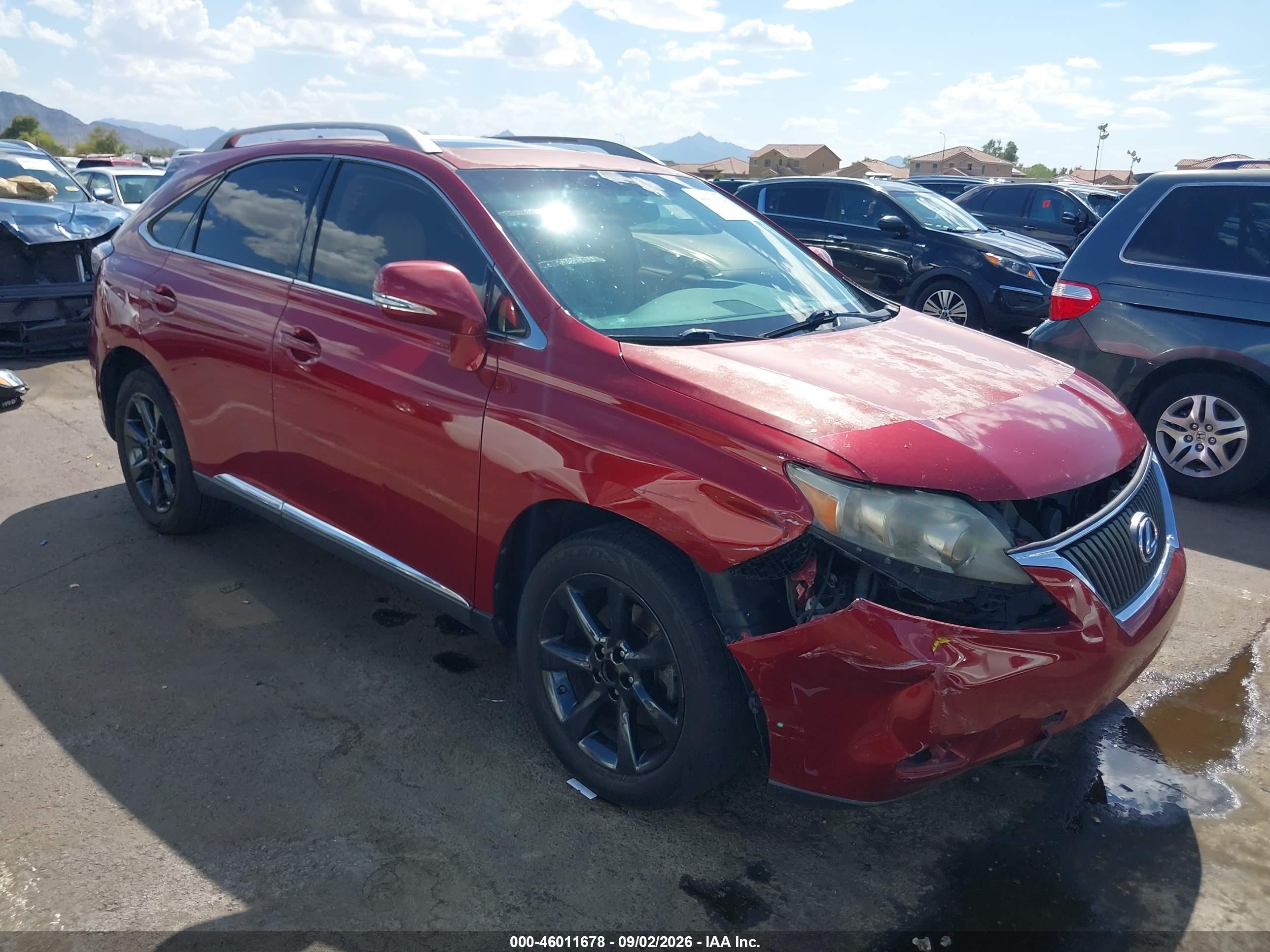 2010 Lexus Rx 350 Red vin: 2T2ZK1BA8AC011179