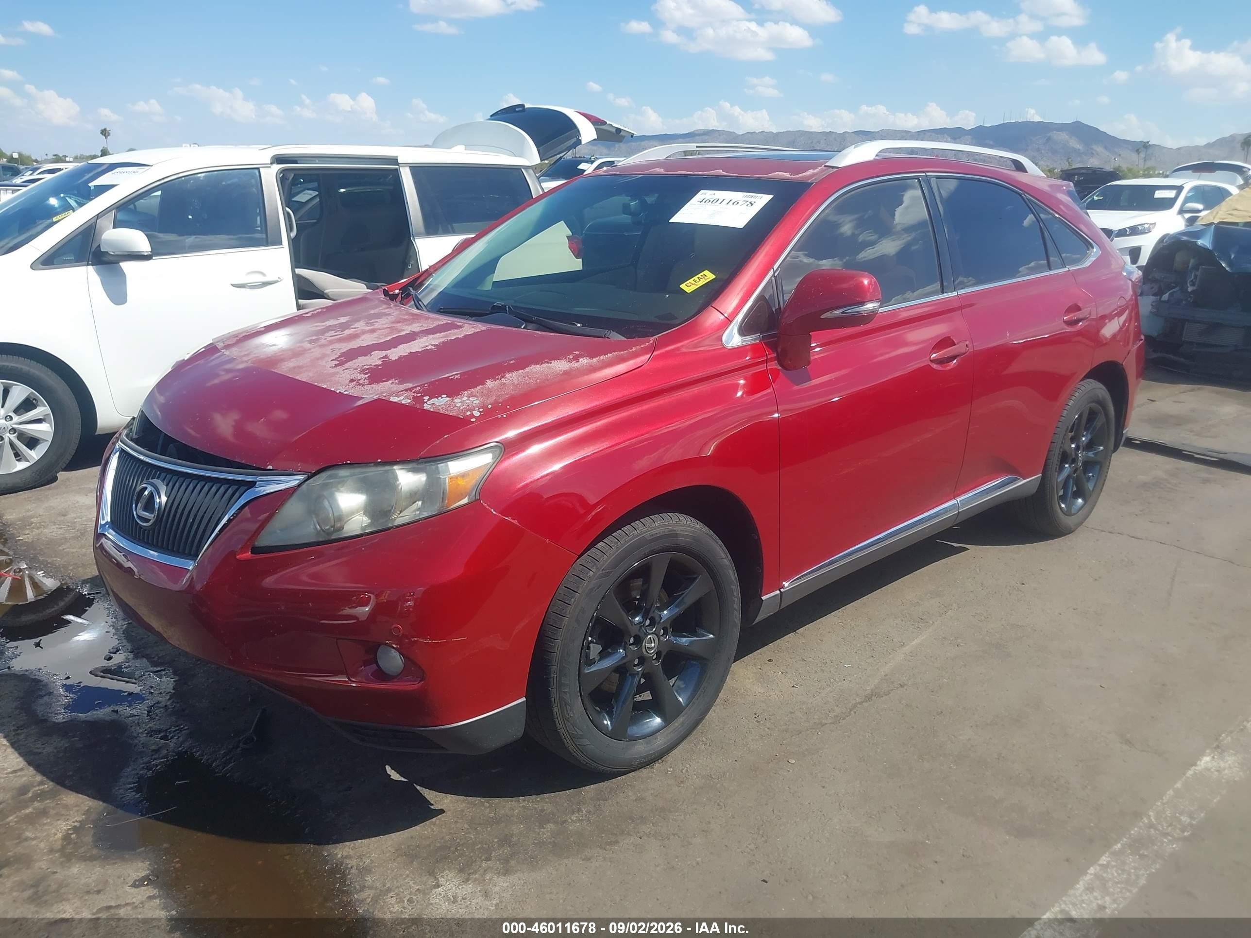 2010 Lexus Rx 350 Red vin: 2T2ZK1BA8AC011179