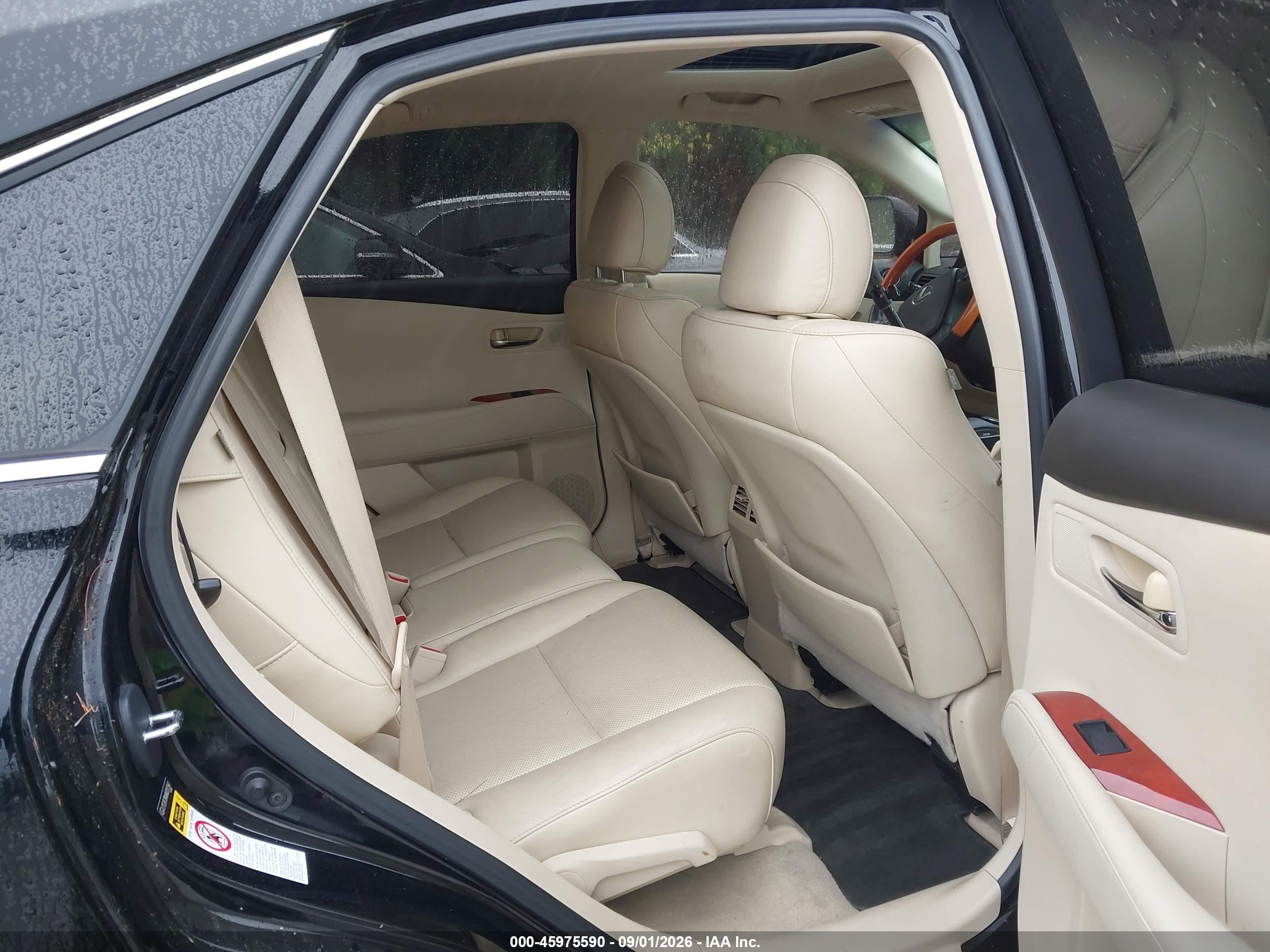 2010 Lexus Rx 350 Черный vin: 2T2ZK1BA8AC017547