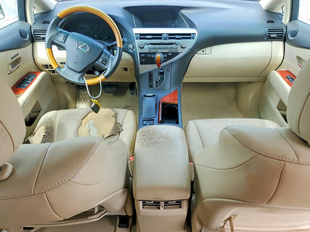 2010 Lexus Rx 350 White vin: 2T2ZK1BA8AC033036