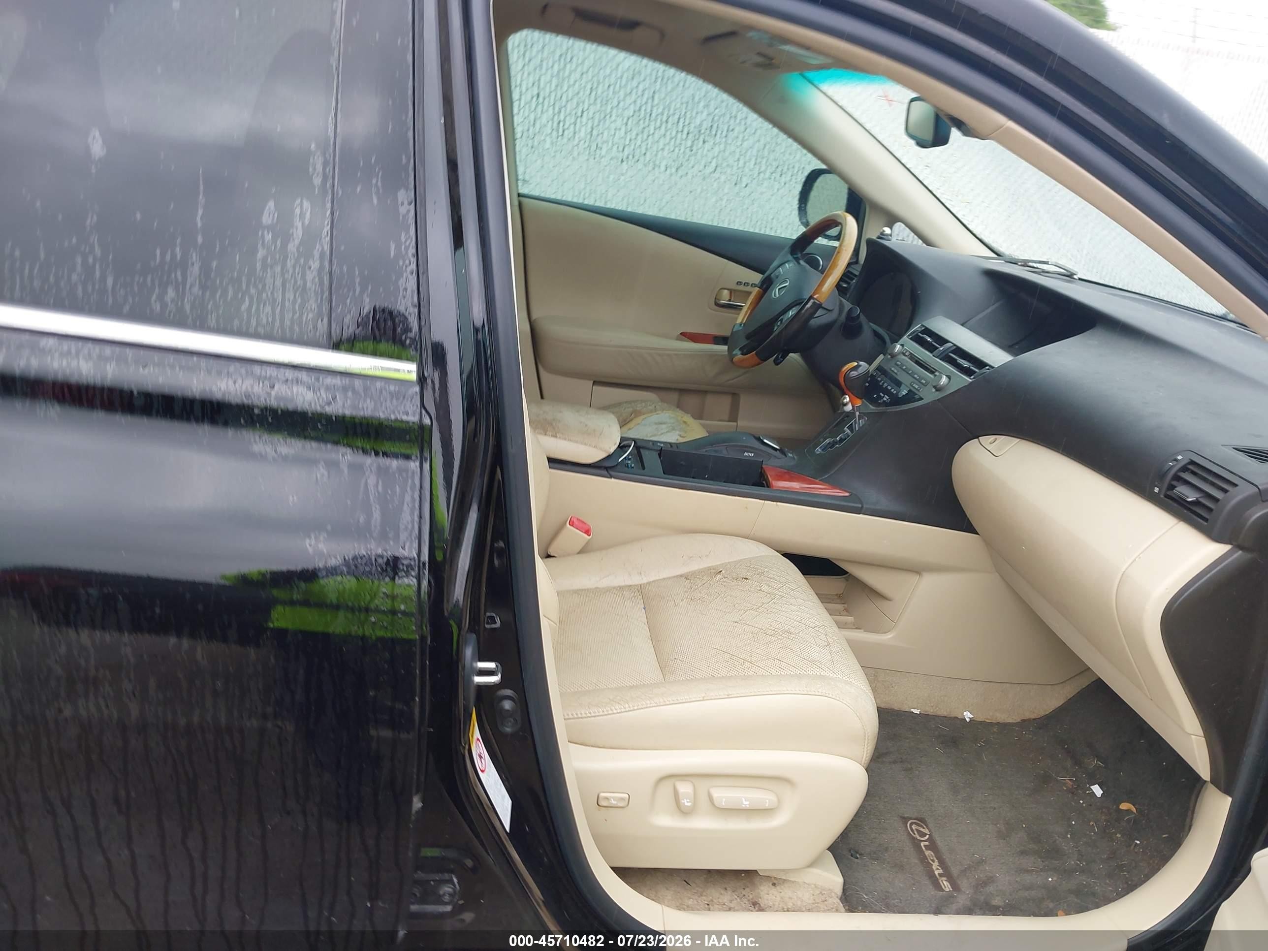 2010 Lexus Rx 350   Black vin: 2T2ZK1BA8AC037894