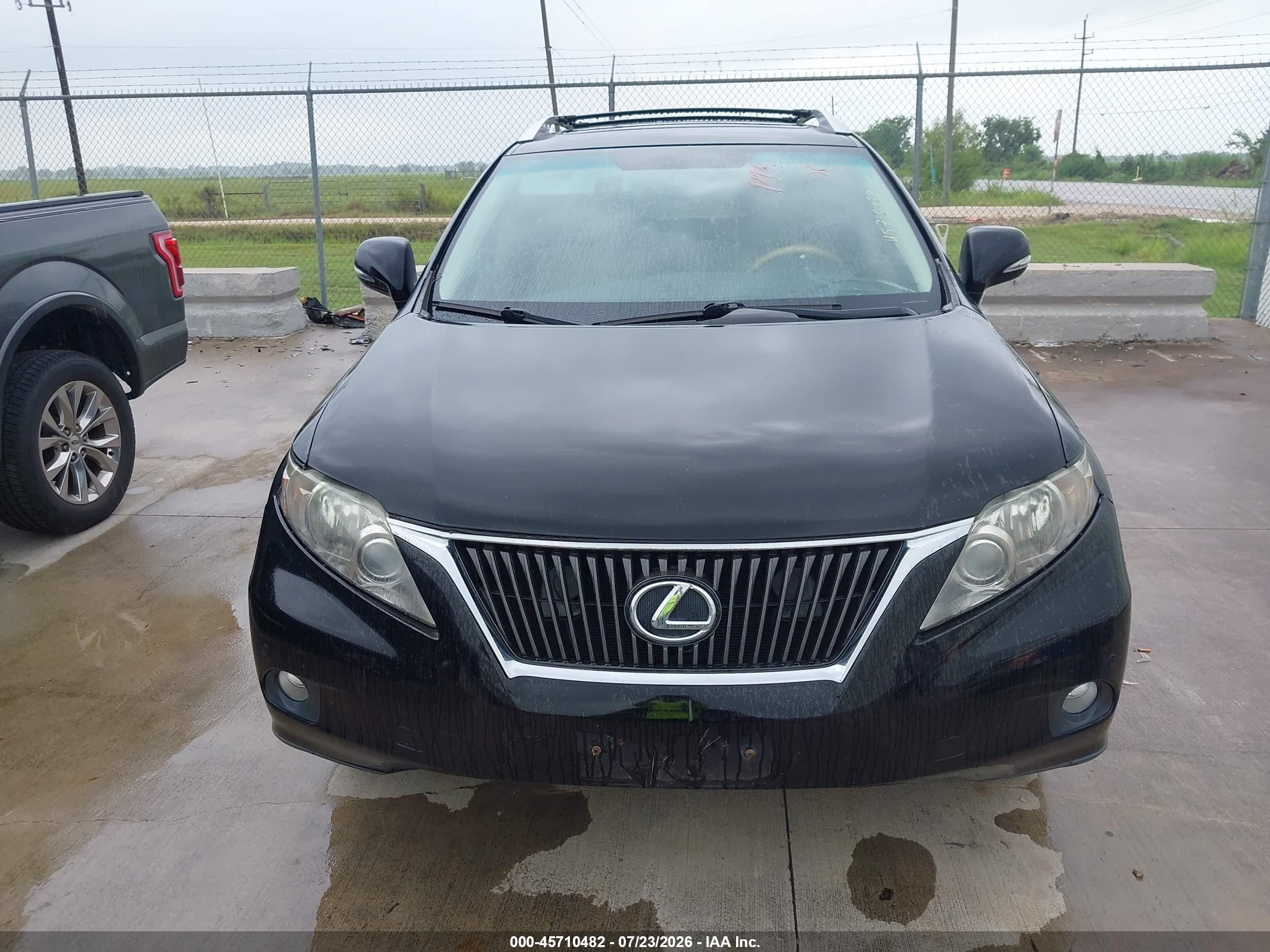 2010 Lexus Rx 350   Black vin: 2T2ZK1BA8AC037894