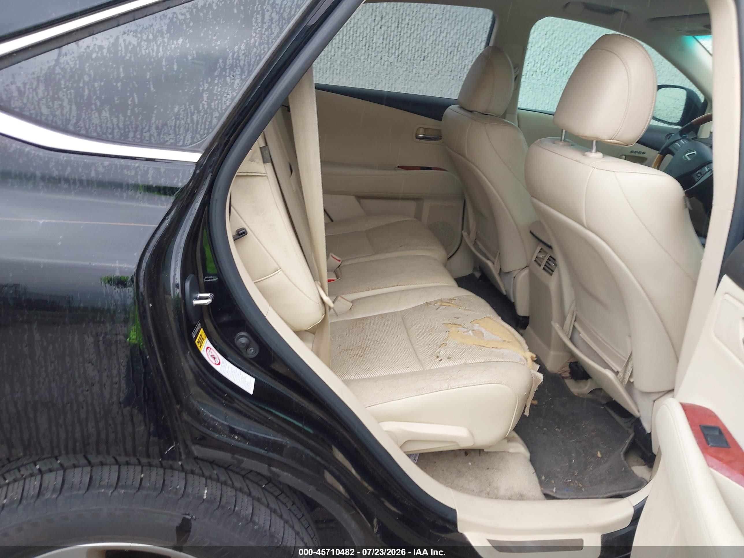 2010 Lexus Rx 350   Black vin: 2T2ZK1BA8AC037894