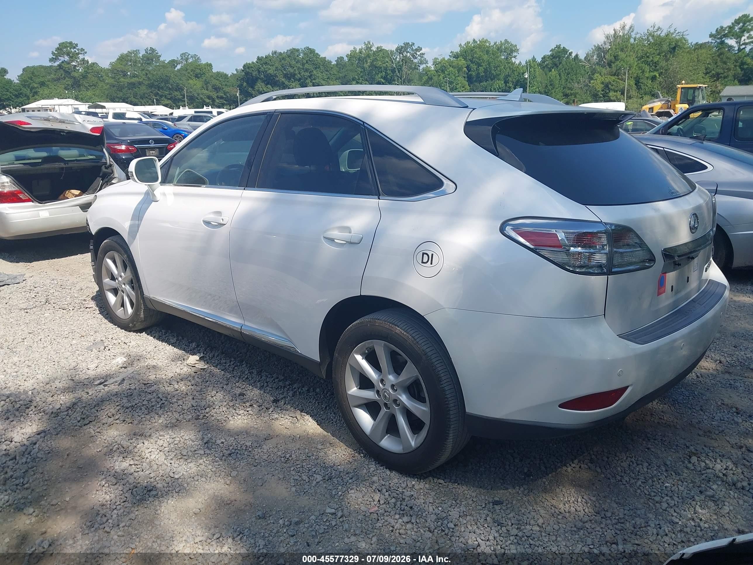2011 Lexus Rx 350   White vin: 2T2ZK1BA8BC058049
