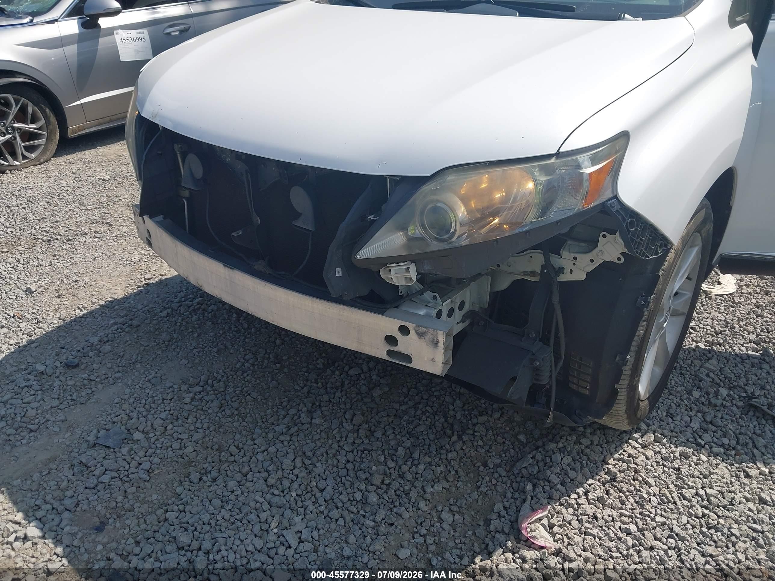 2011 Lexus Rx 350   White vin: 2T2ZK1BA8BC058049