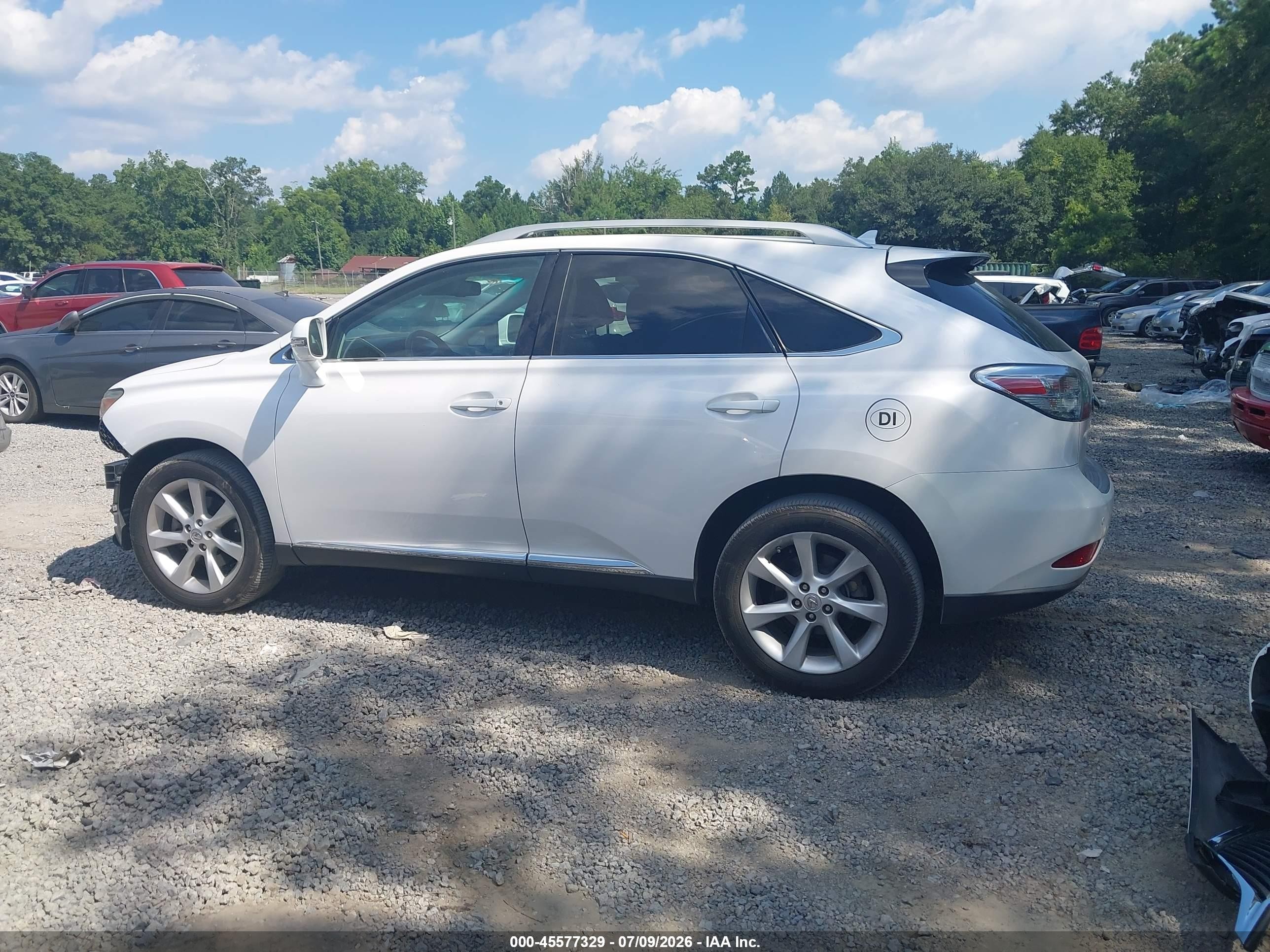 2011 Lexus Rx 350   White vin: 2T2ZK1BA8BC058049