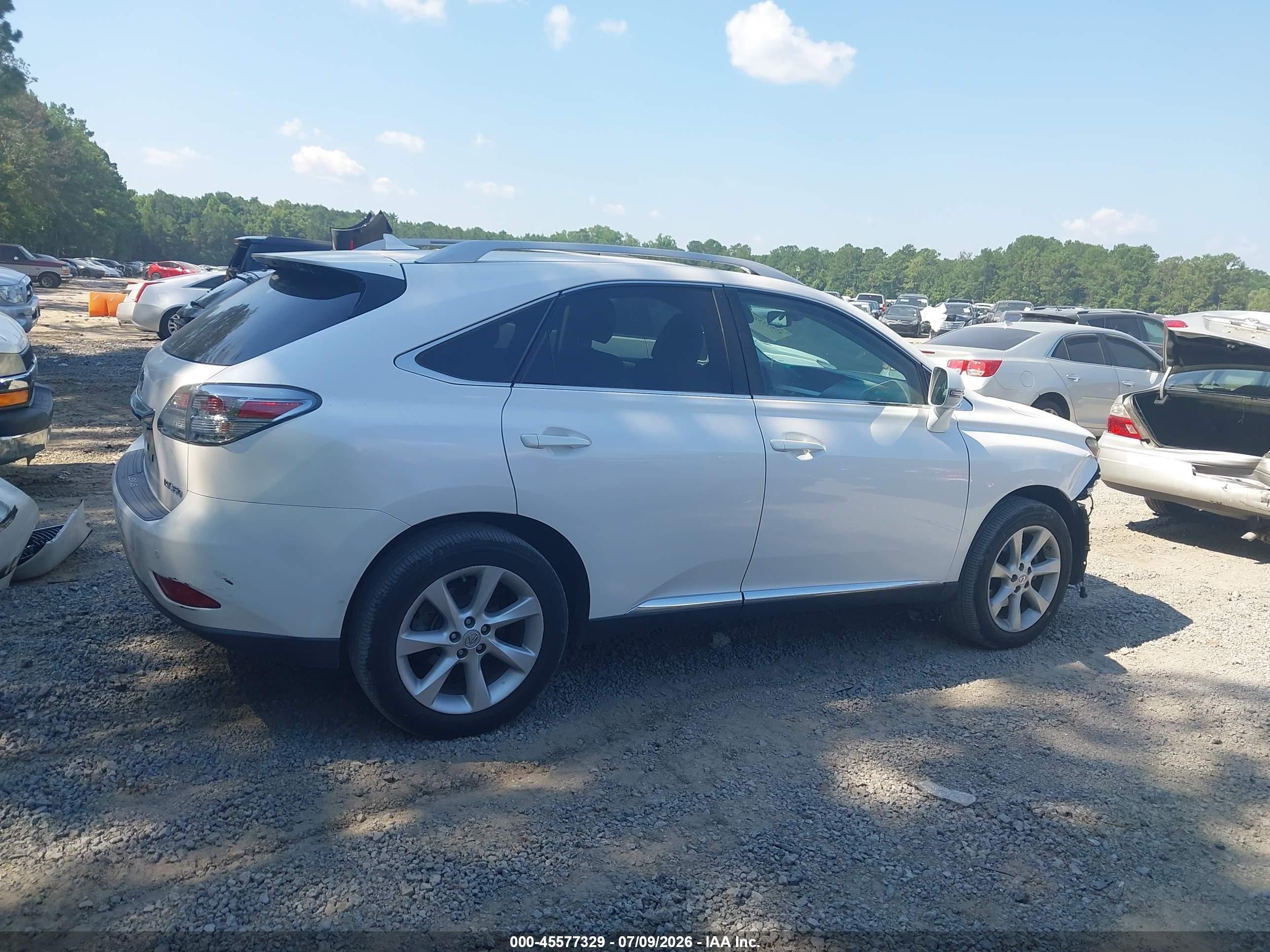 2011 Lexus Rx 350   White vin: 2T2ZK1BA8BC058049