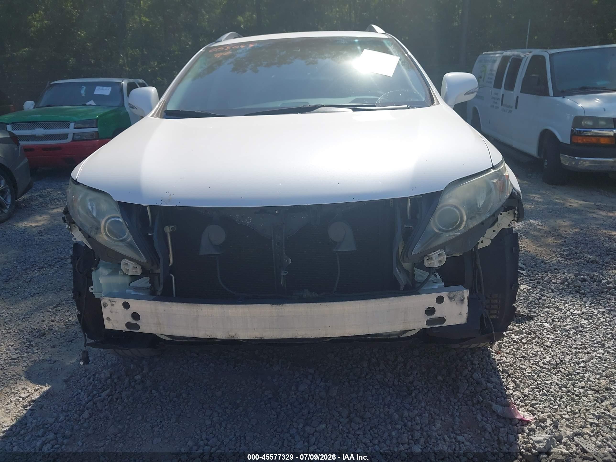 2011 Lexus Rx 350   White vin: 2T2ZK1BA8BC058049
