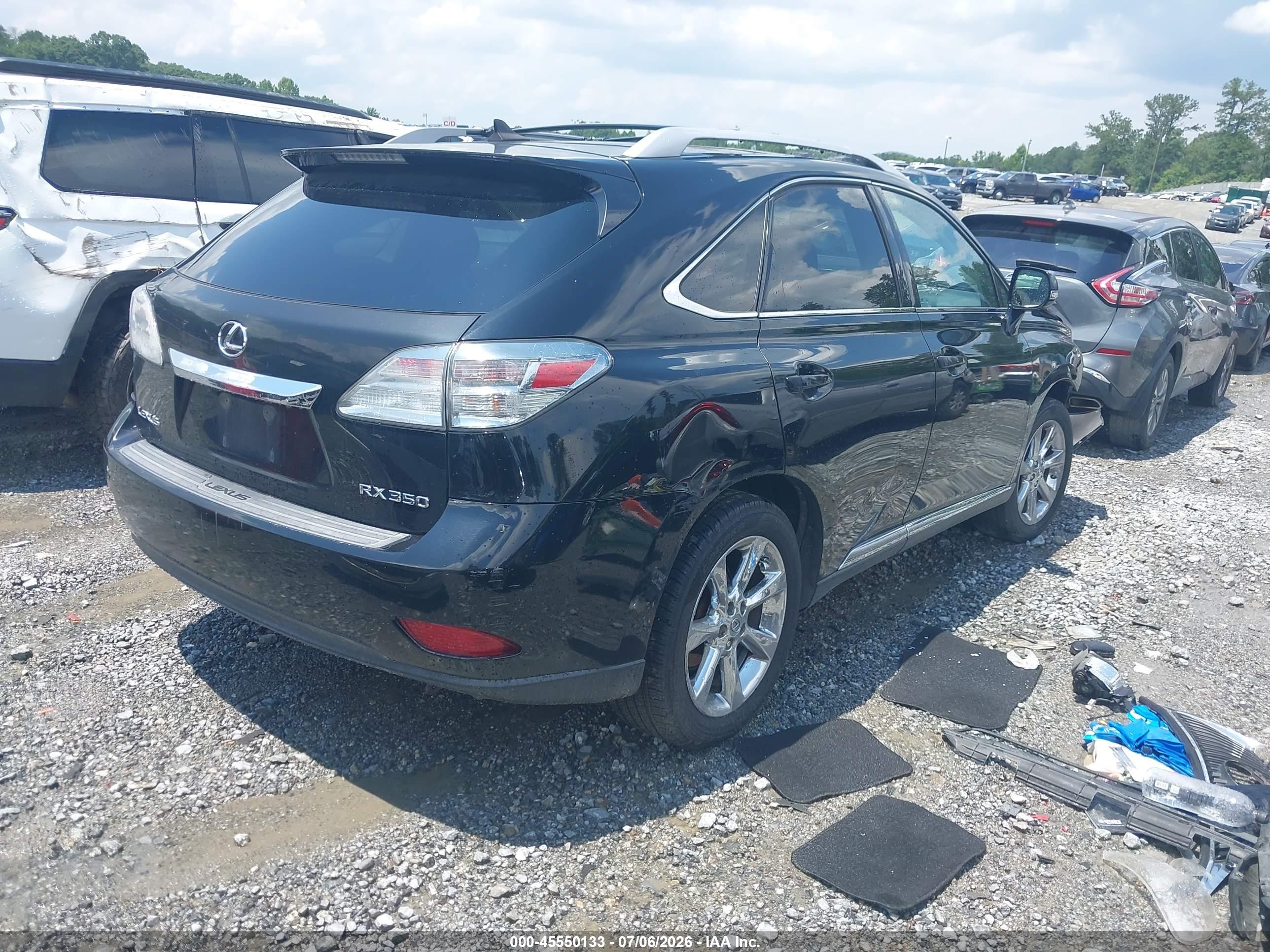 2011 Lexus Rx 350   Black vin: 2T2ZK1BA8BC063316