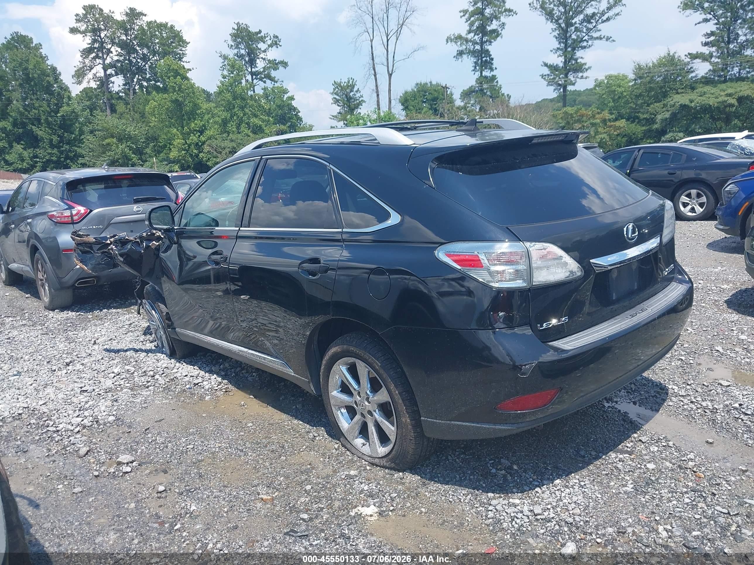 2011 Lexus Rx 350   Black vin: 2T2ZK1BA8BC063316