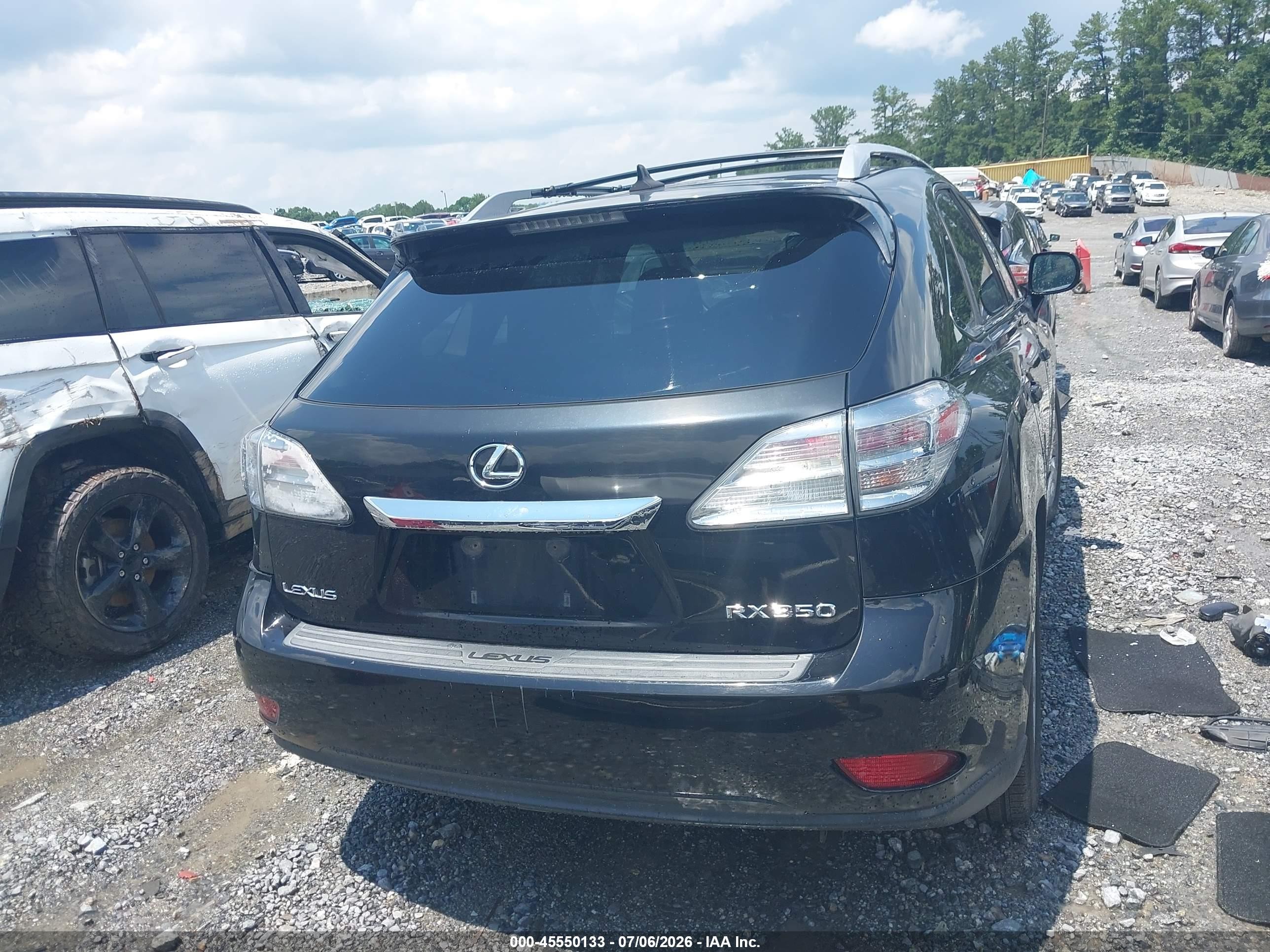 2011 Lexus Rx 350   Black vin: 2T2ZK1BA8BC063316