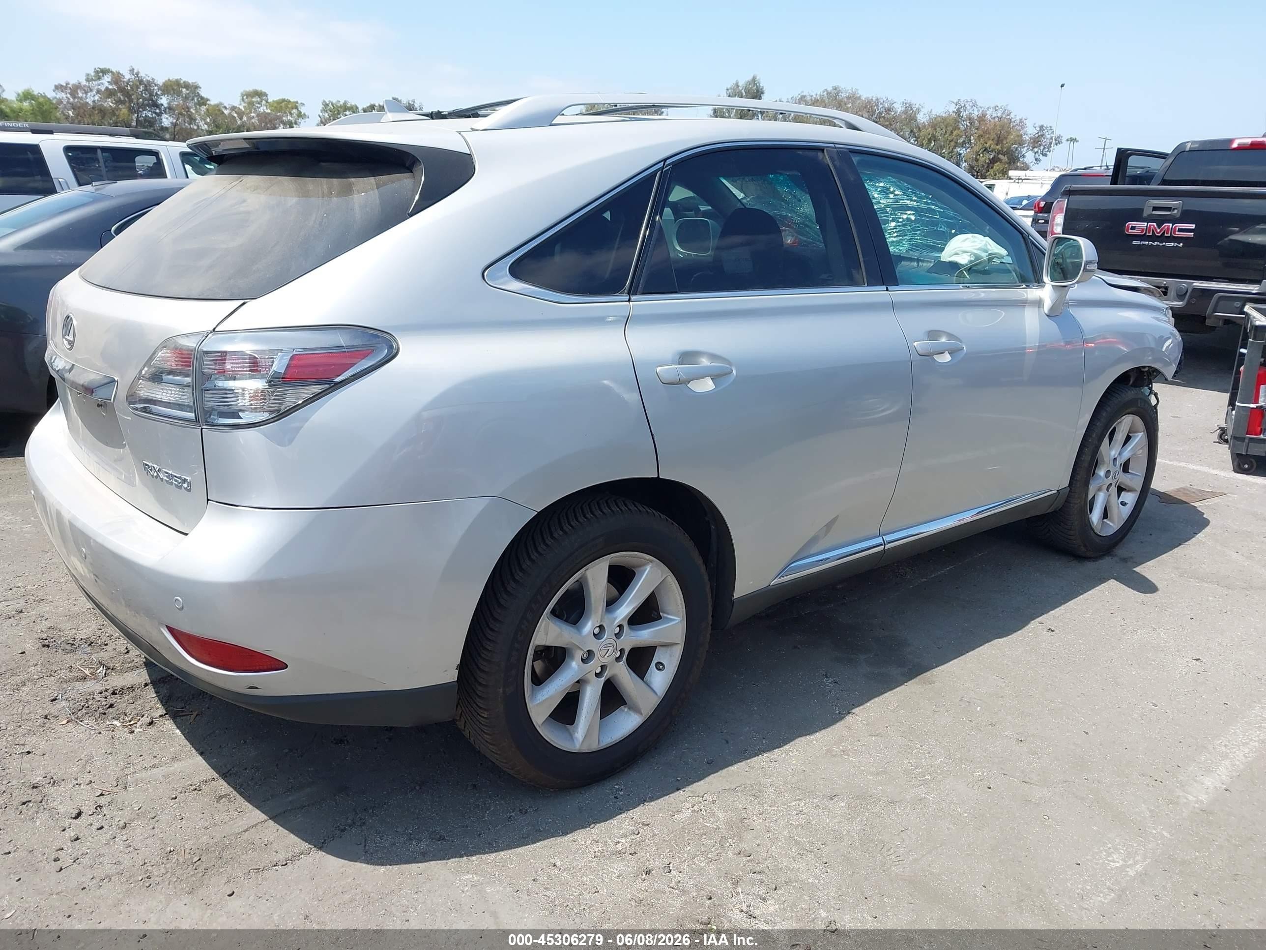 2012 Lexus Rx 350   Silver vin: 2T2ZK1BA8CC066797