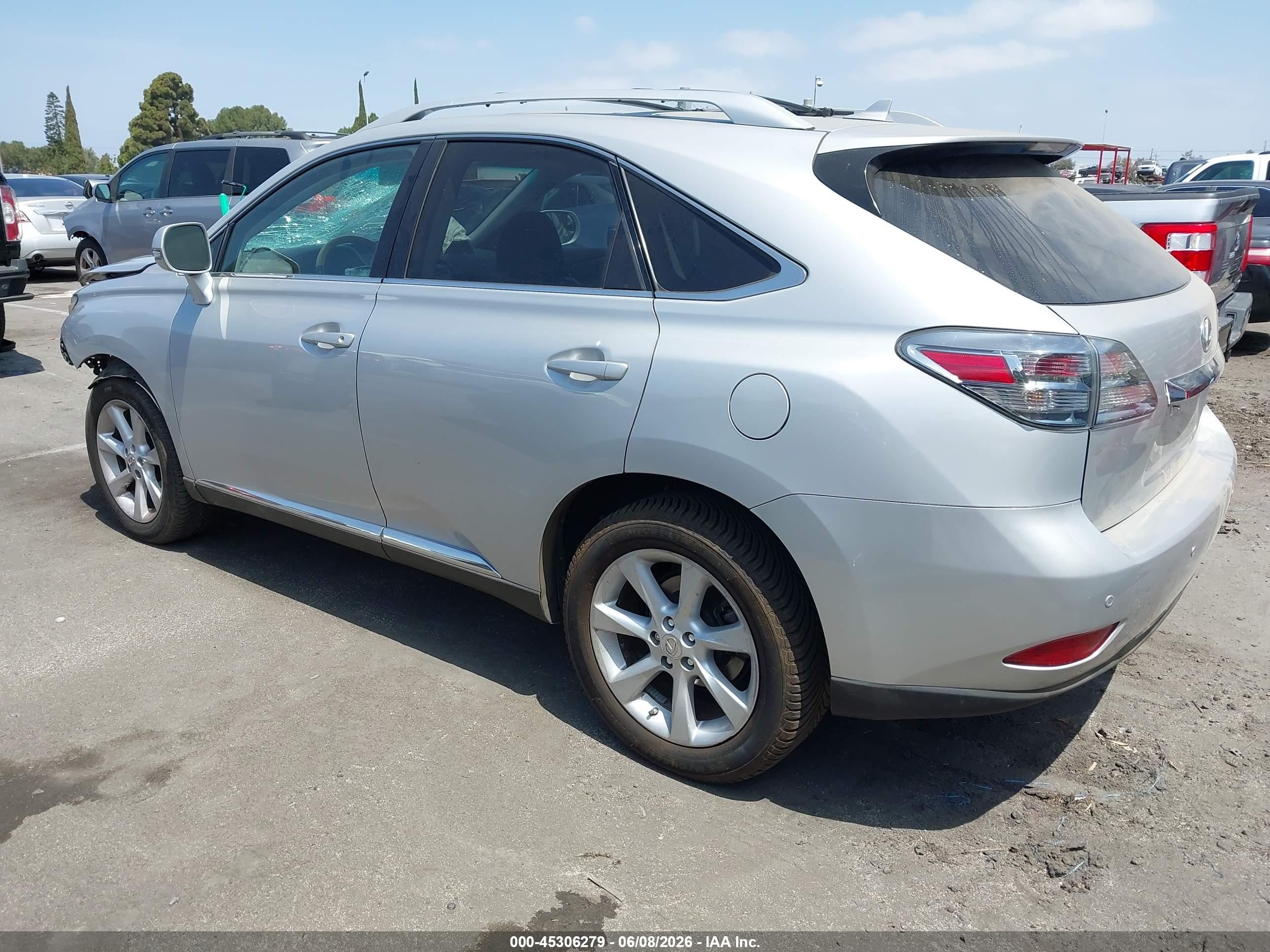 2012 Lexus Rx 350   Silver vin: 2T2ZK1BA8CC066797