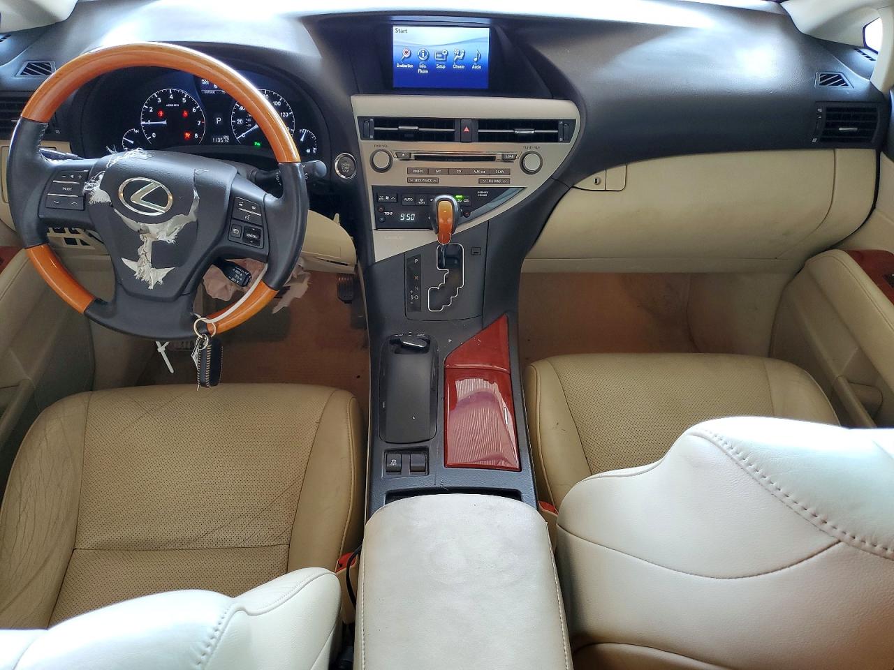 2012 Lexus Rx 350 White vin: 2T2ZK1BA8CC066900