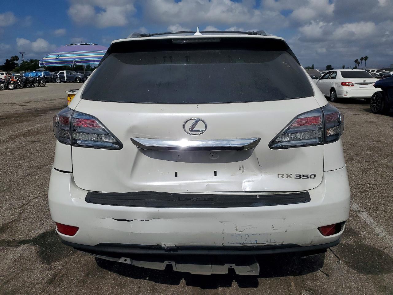 2012 Lexus Rx 350 White vin: 2T2ZK1BA8CC074656