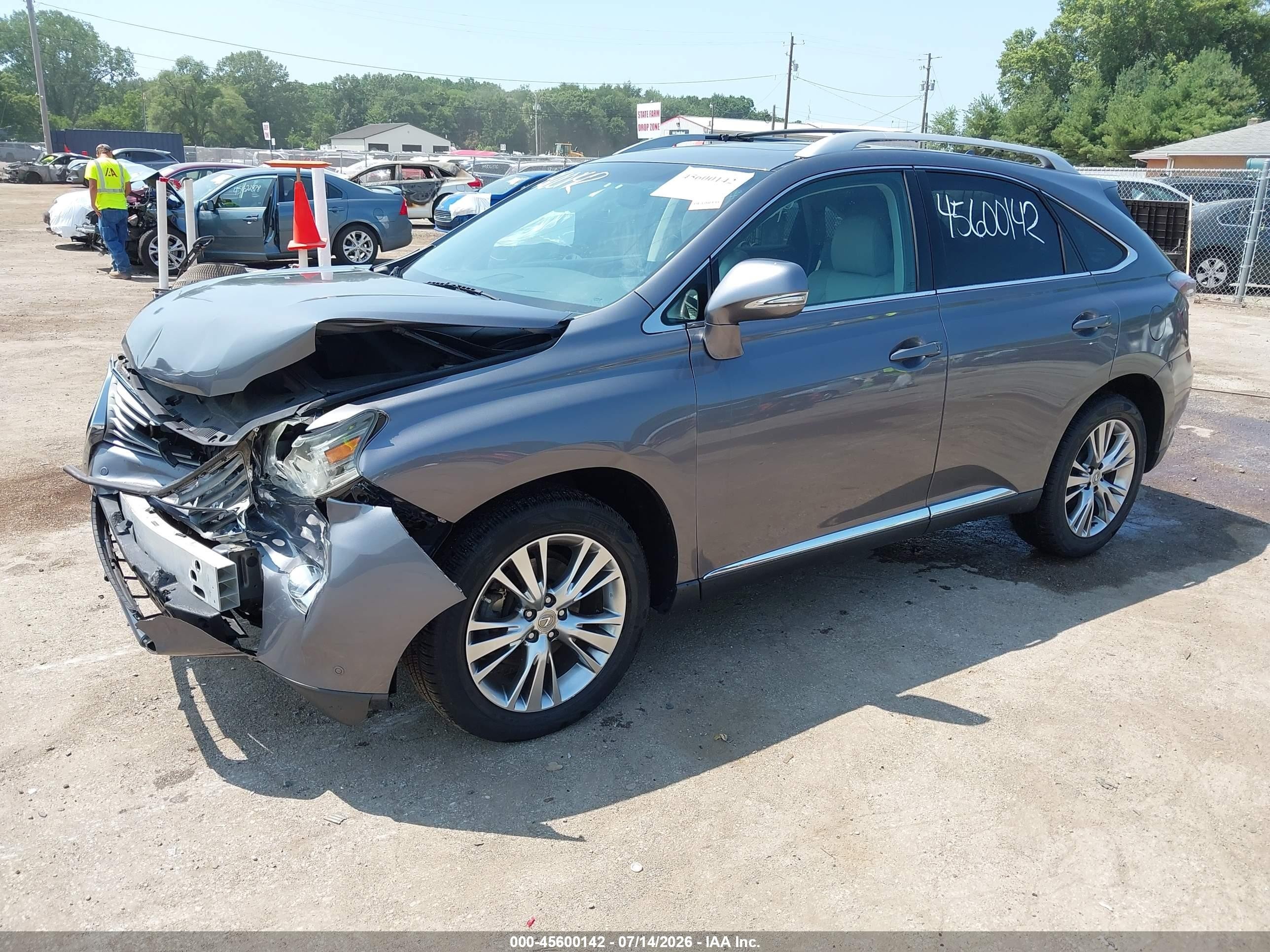 2013 Lexus Rx 350   Gray vin: 2T2ZK1BA8DC093466